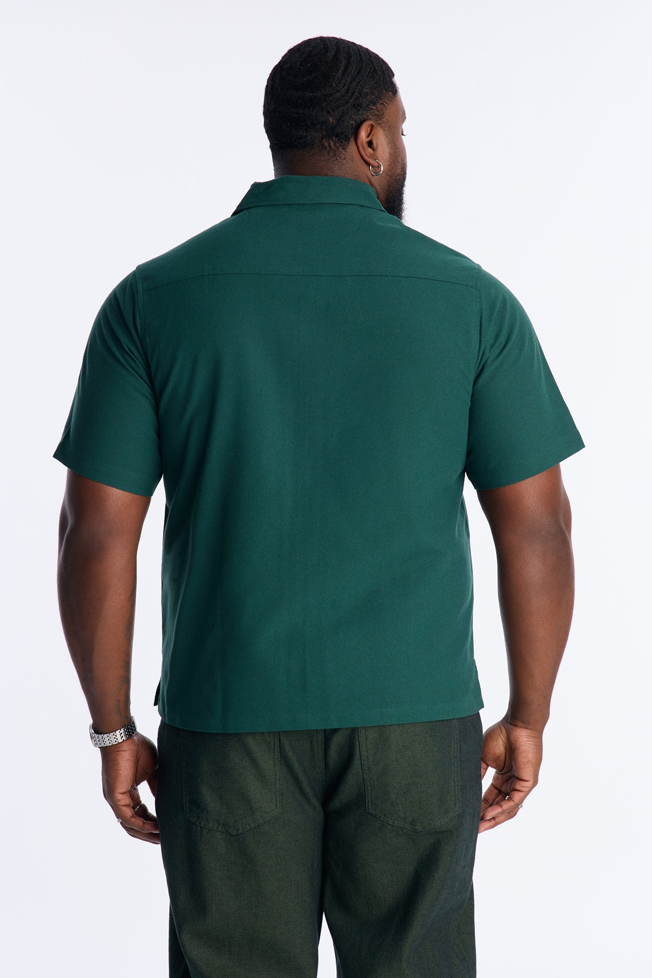 Frontier Fit Button Up Shirt - Emerald Fashion Nova