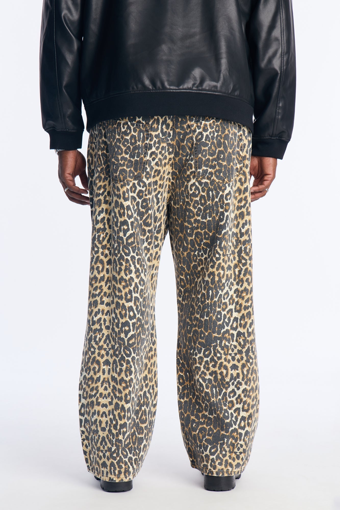 Baggy Wild Thang Leopard Pant - Brown/combo Fashion Nova