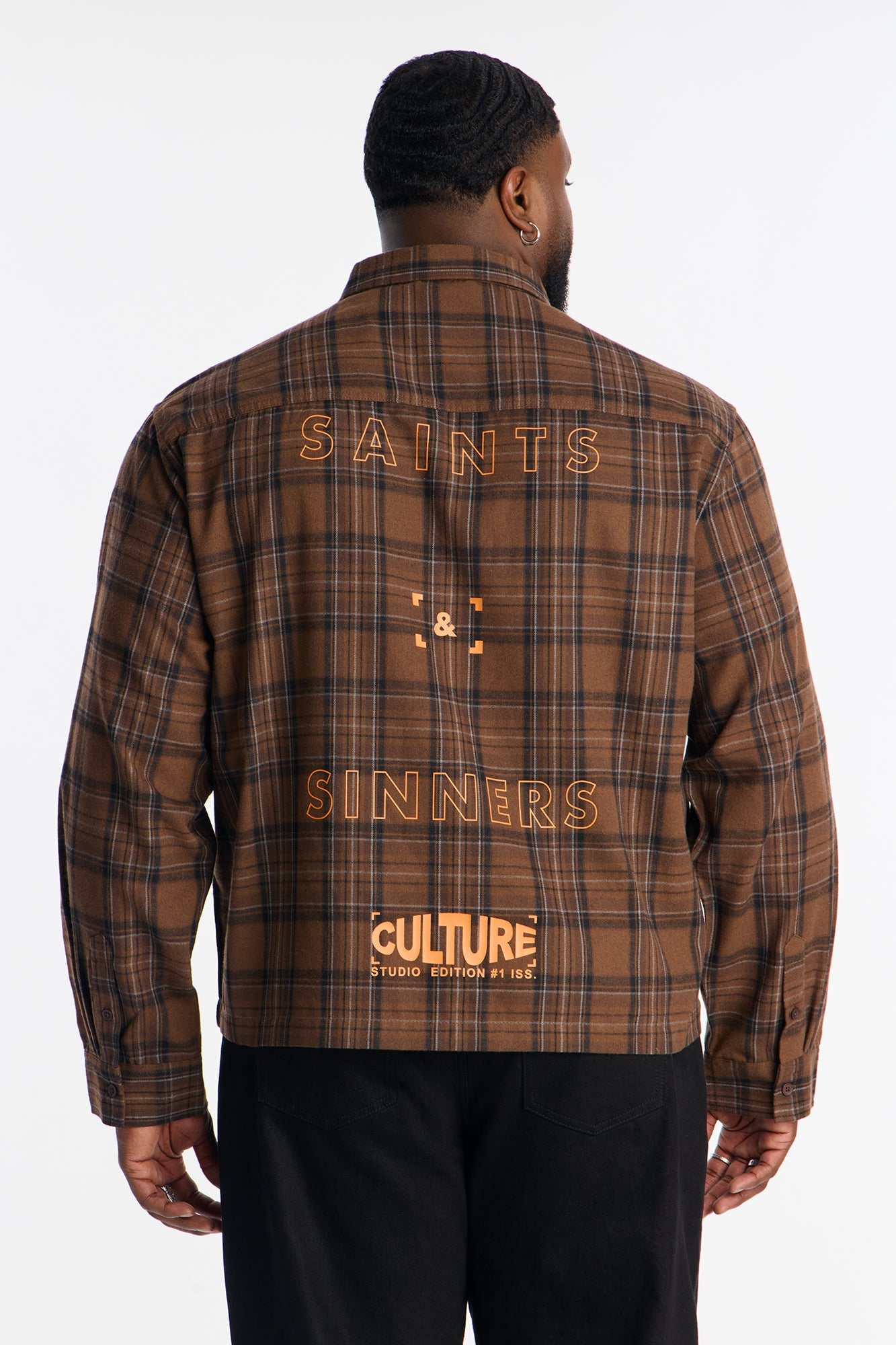 Cropped Culture Plaid Button Up Shirt - Brown Fashion Nova