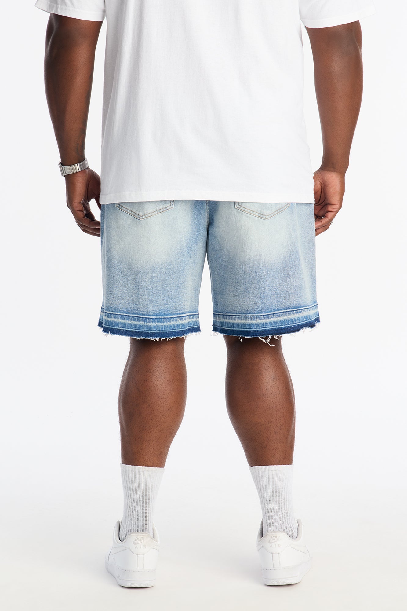 Run Around Relaxed Denim Shorts - Light Wash Fashion Nova