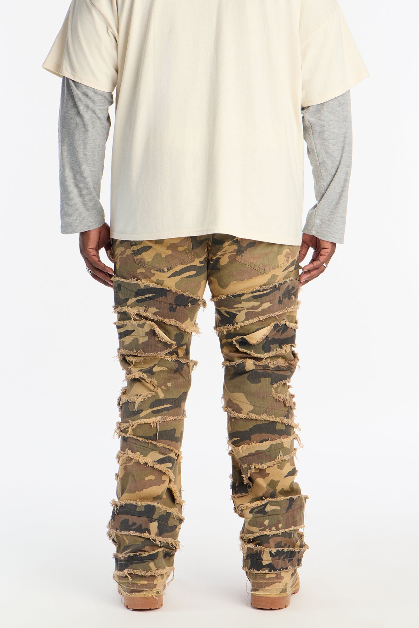 Stacked Skinny Flare In It Camo Pants - Camouflage Fashion Nova