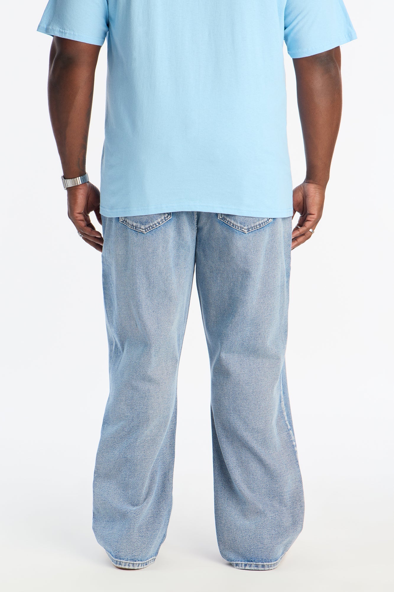 Straight Flare Zip Me Up Jean - Light Blue Wash Fashion Nova