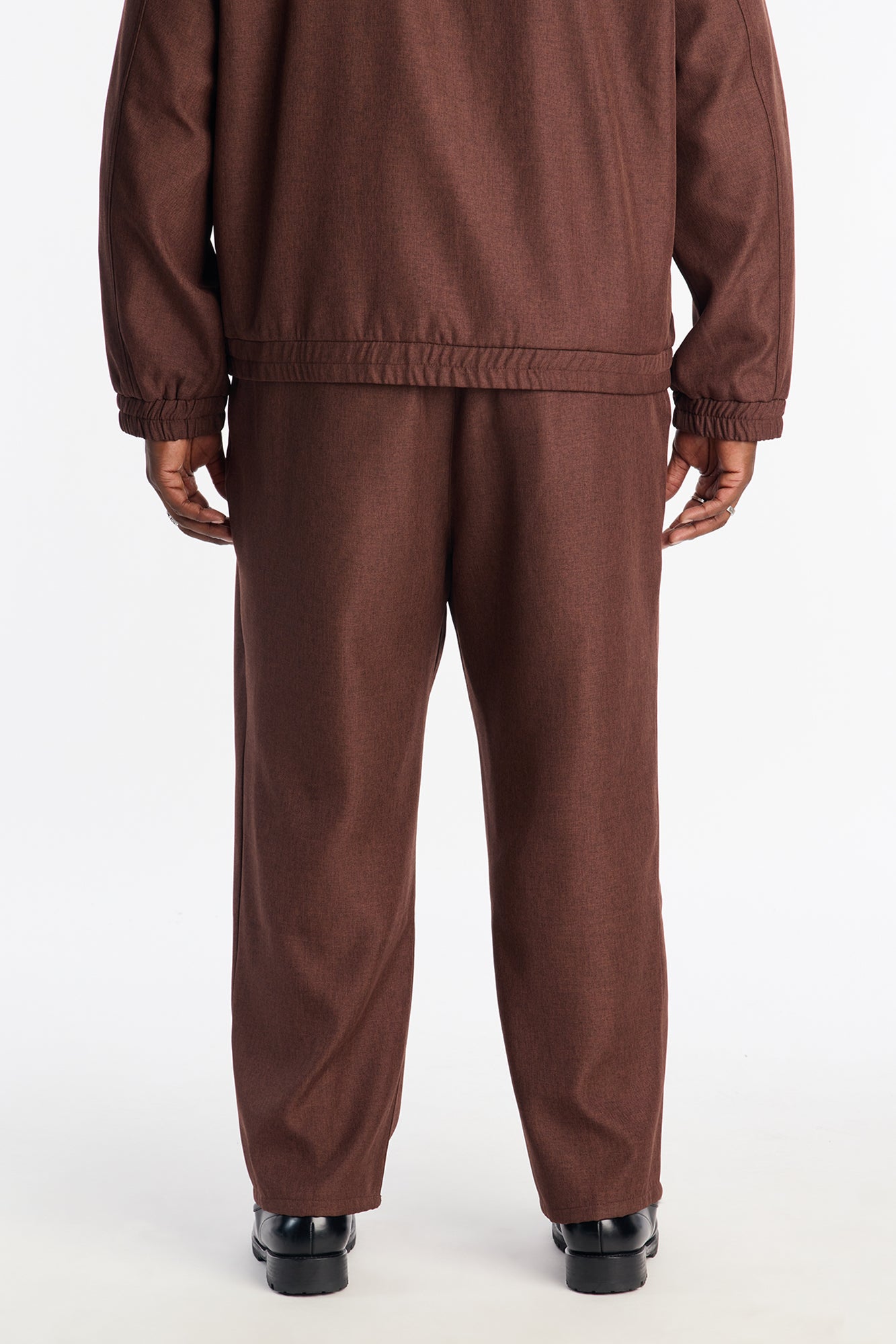 Straight Zip Tone Trouser - Brown Fashion Nova