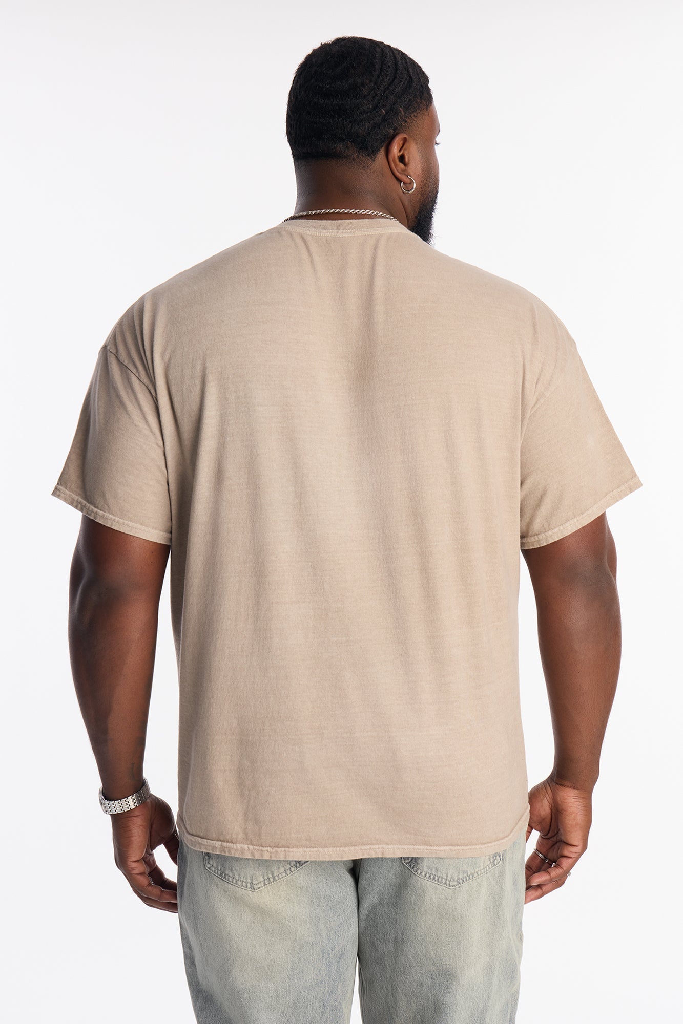 Oversized Muhammad Ali GOAT Short Sleeve Tee - Taupe Fashion Nova