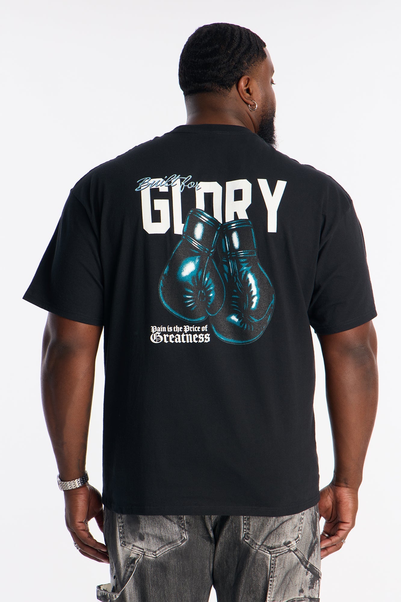 Glory And Greatness Short Sleeve Tee - Black Fashion Nova