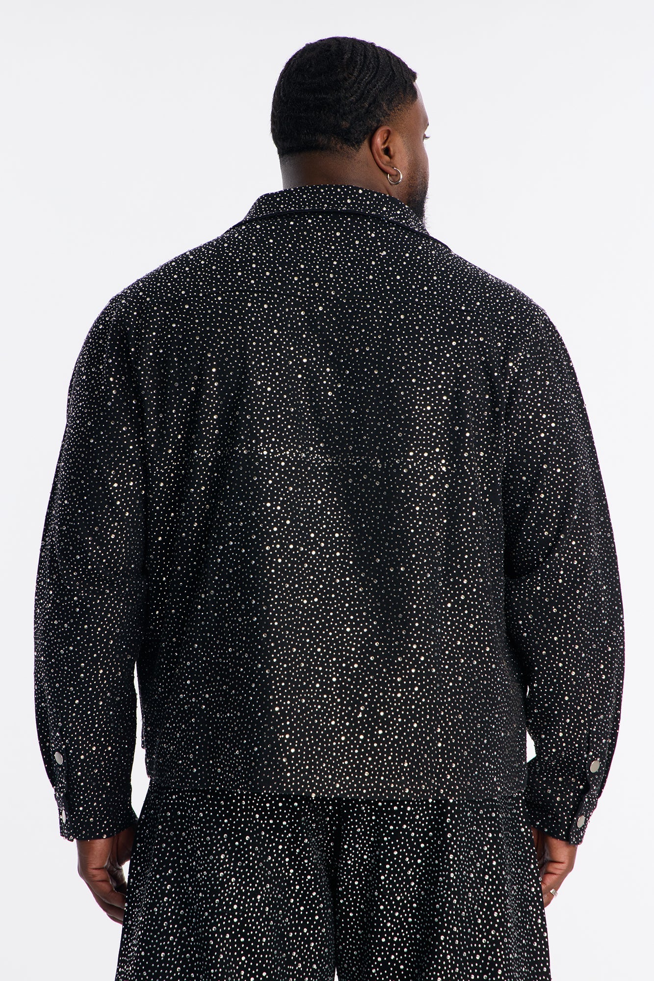 Iced Obsidian Button Up - Black Fashion Nova