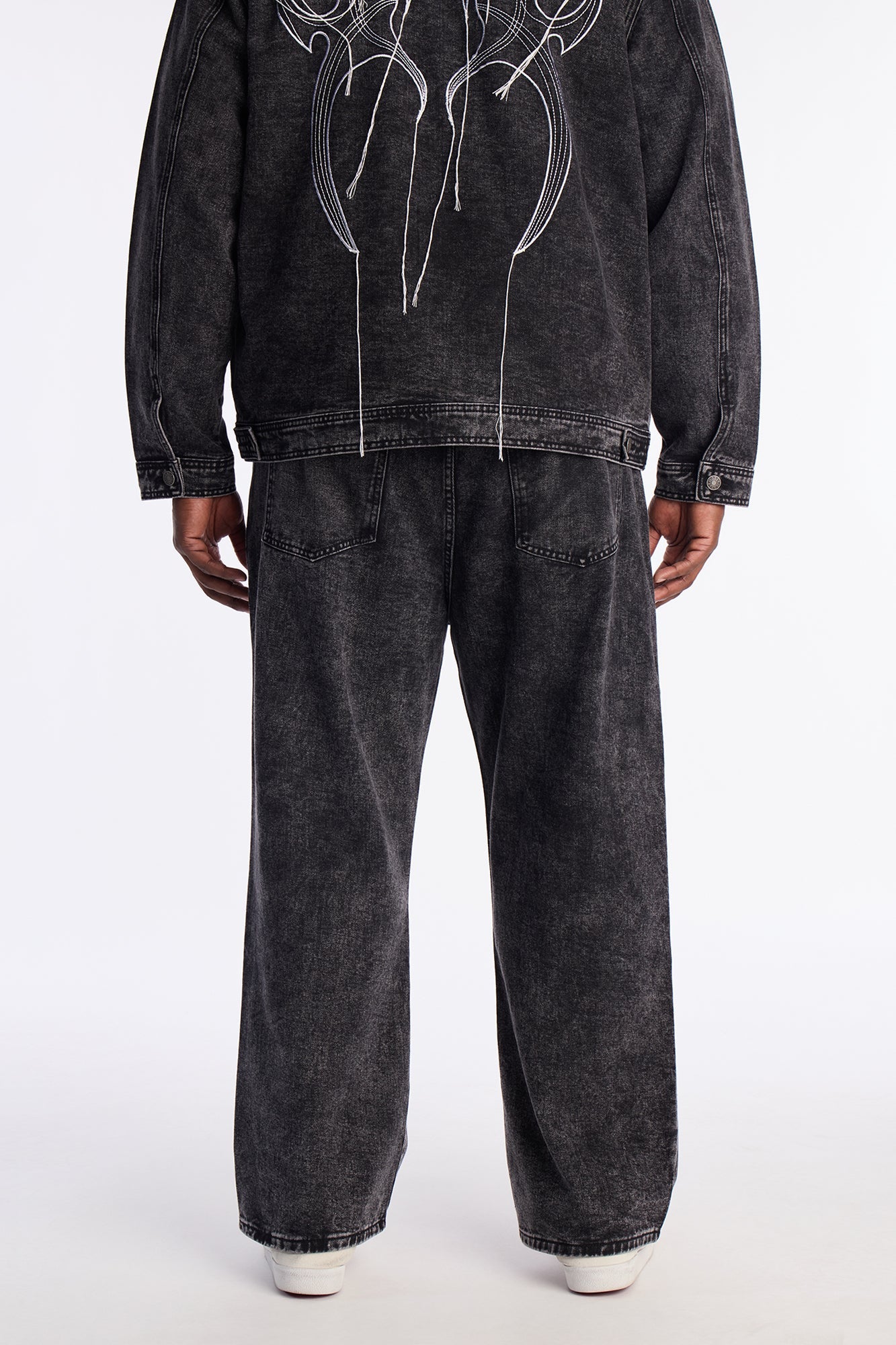 Baggy Skyfire Jean - Black Wash Fashion Nova
