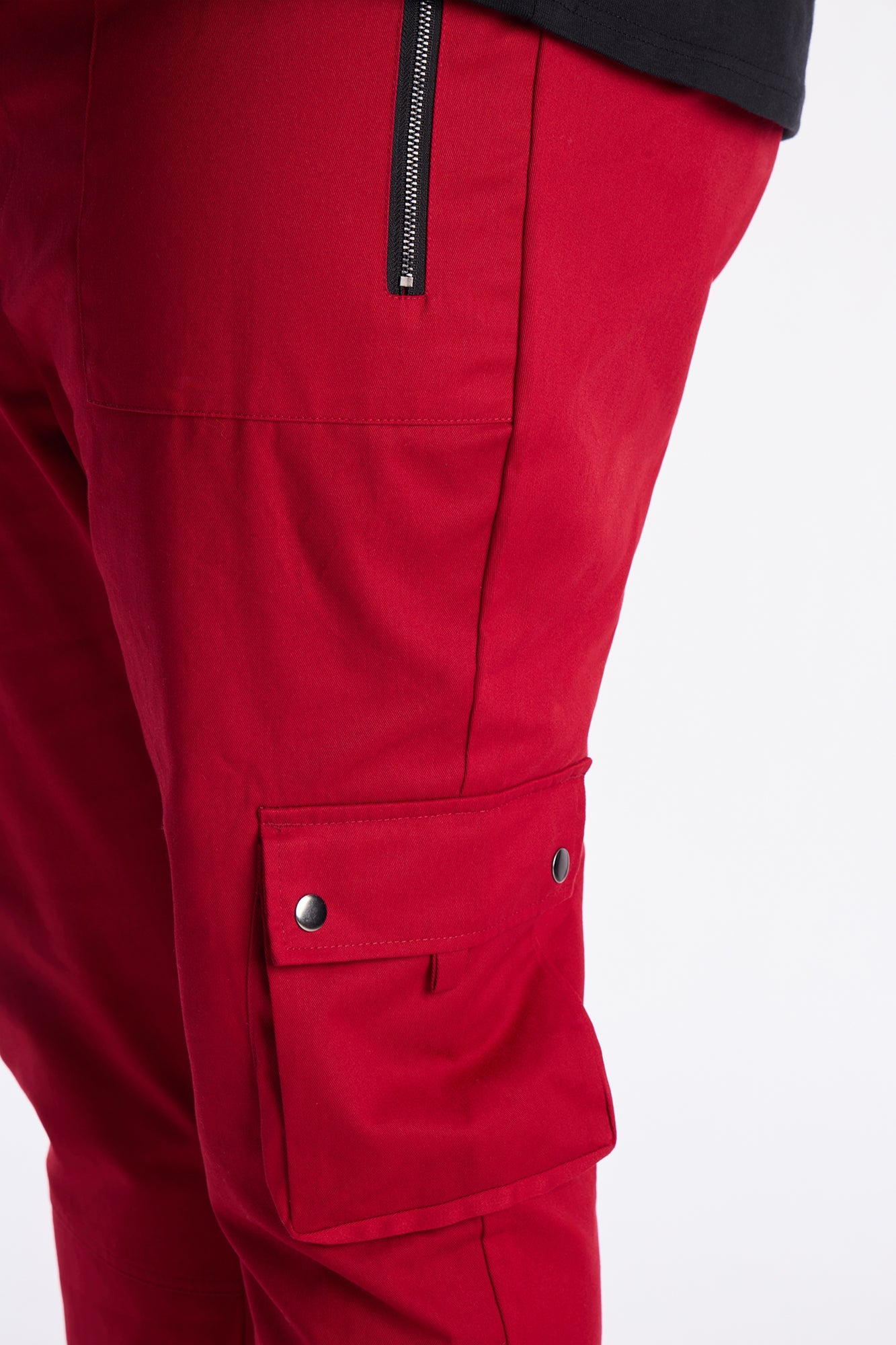 Roaming Twill Cargo Pants - Red Fashion Nova