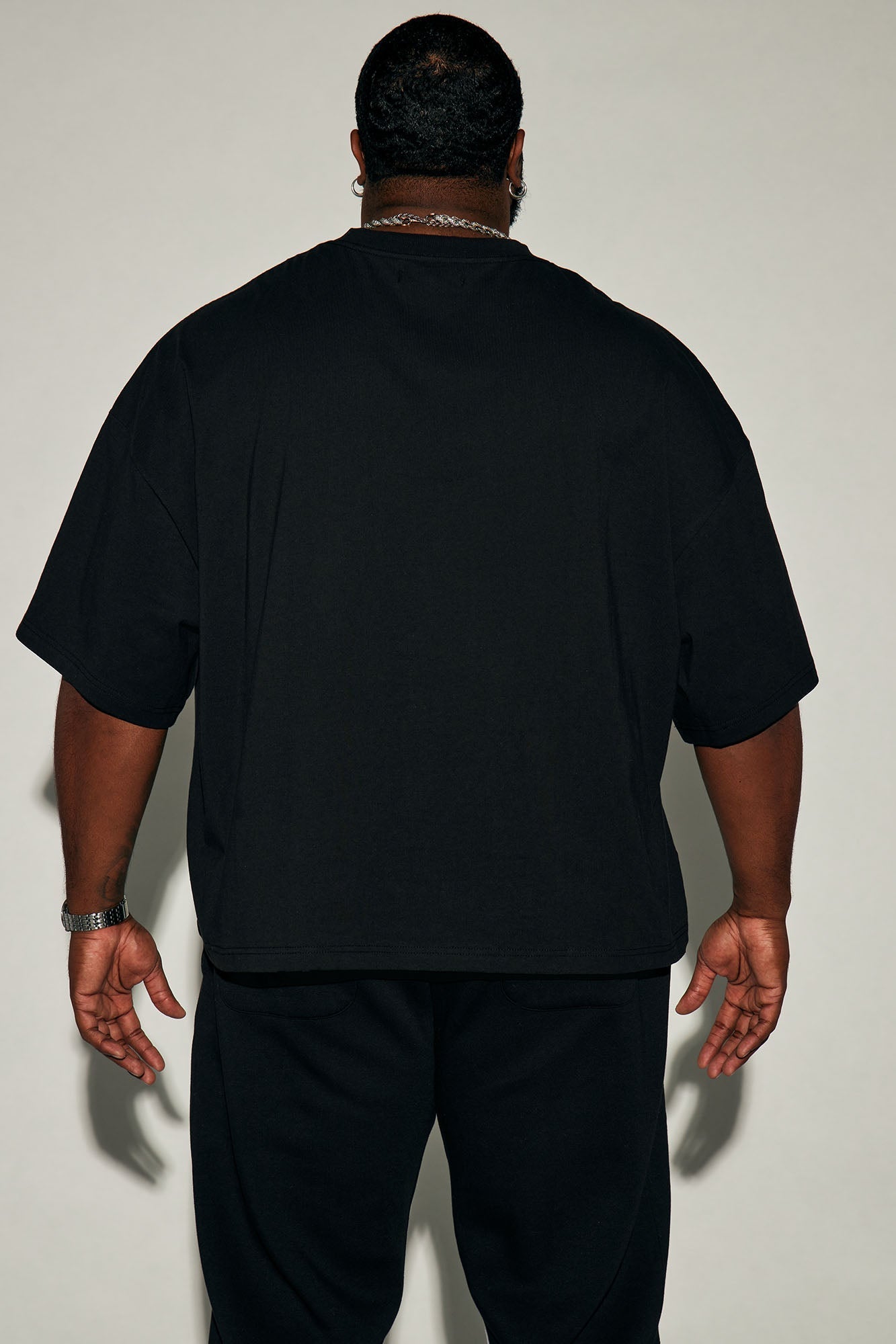 Boxy Heavyweight Tee 240GSM - Black Fashion Nova