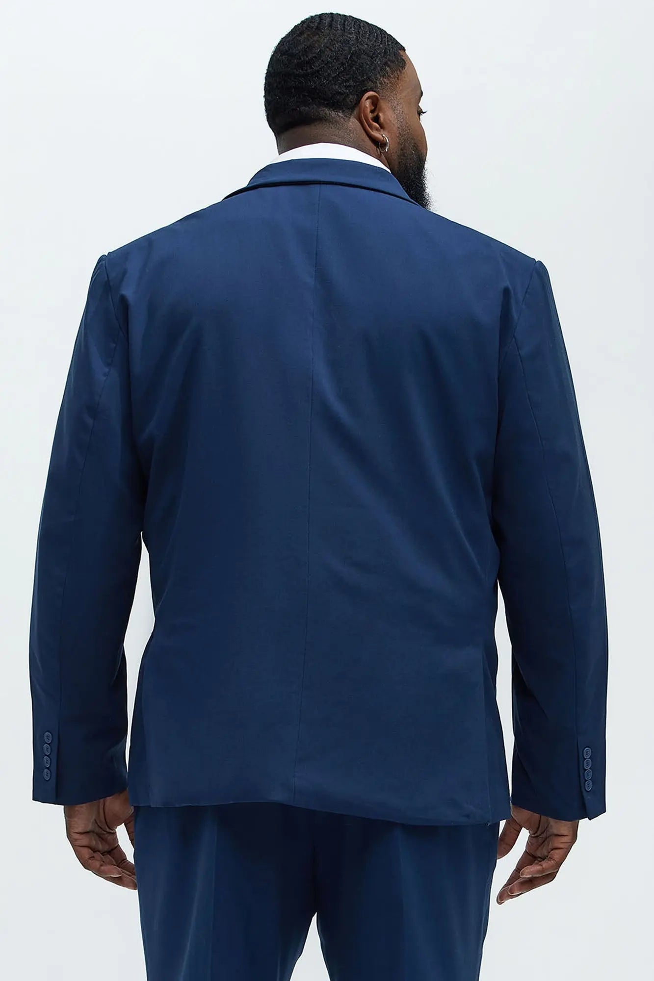 The Modern Stretch Suit Jacket - Navy Fashion Nova