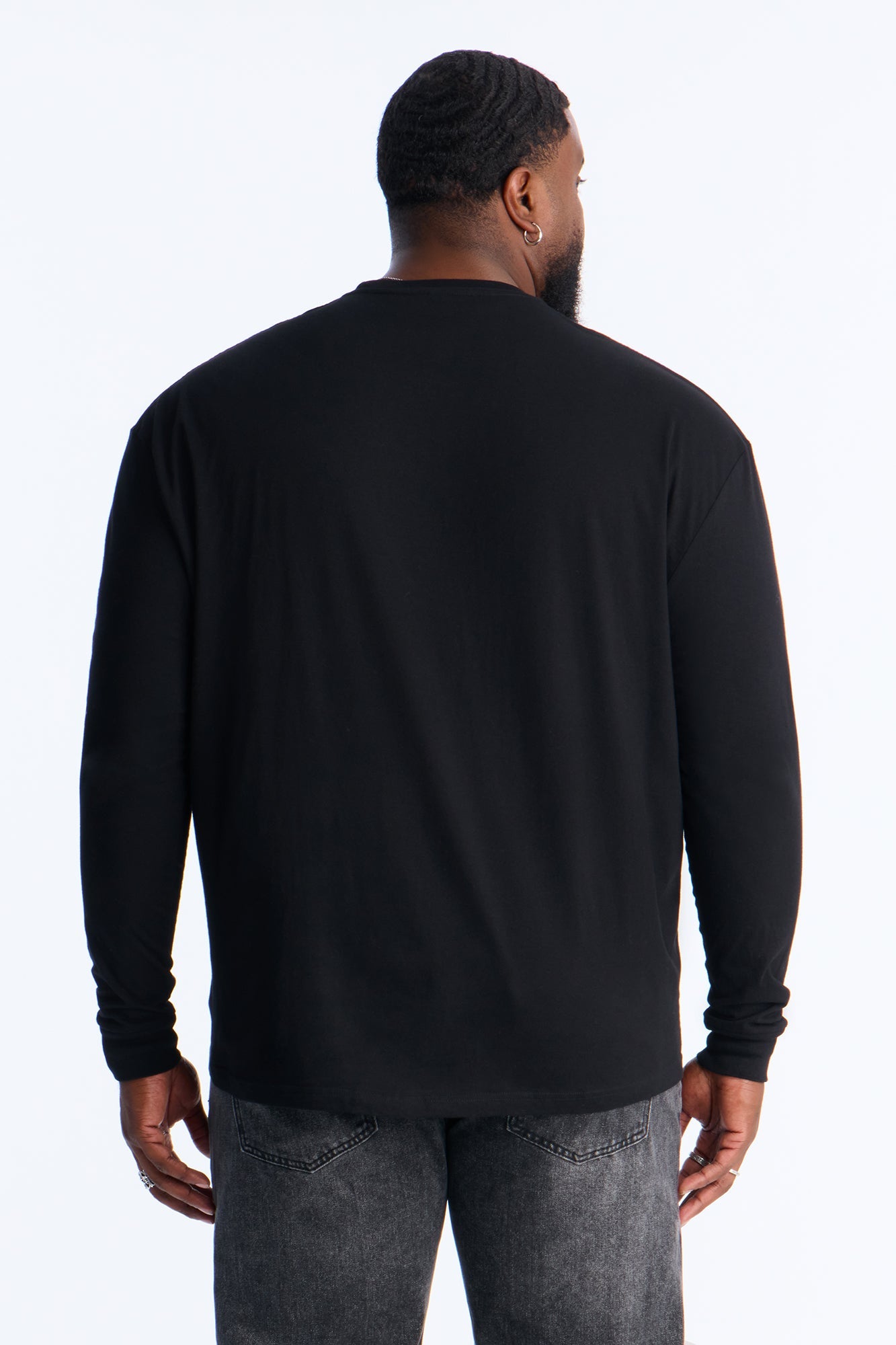 Saint Crosses Long Sleeve Tee - Black Fashion Nova
