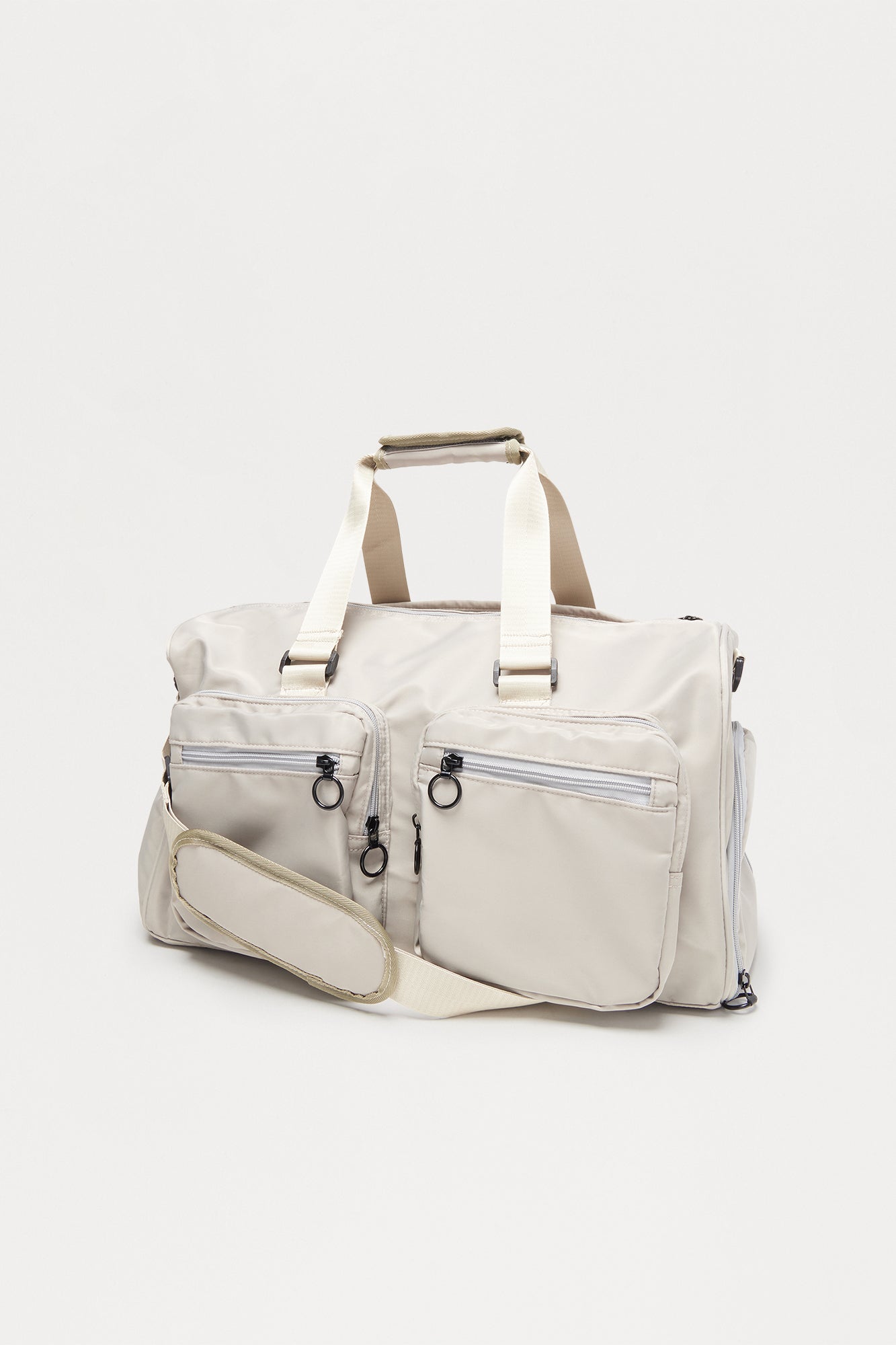 Travel Ready Mid Size Utility Duffle Bag - Grey Fashion Nova