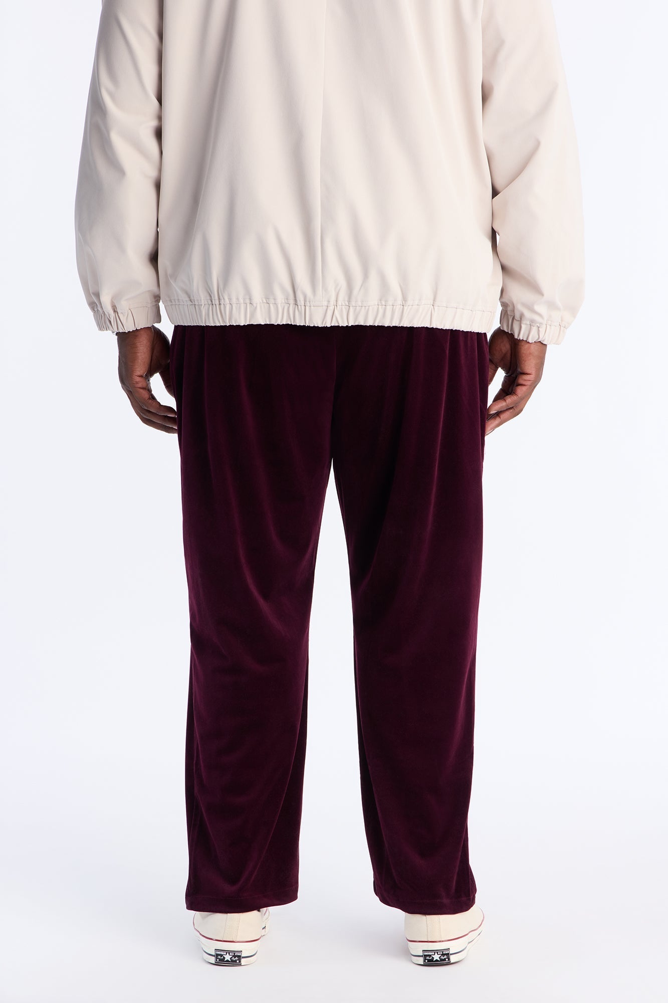 Straight Lincoln Park Textured Trouser - Burgundy Fashion Nova