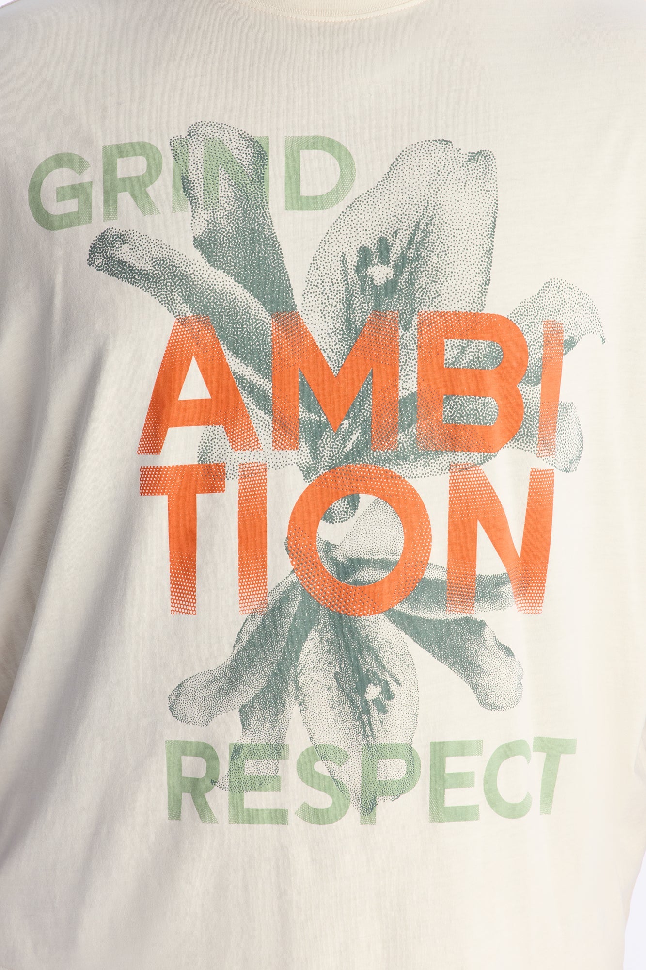 Grind To Respect Oversized Short Sleeve Tee - Cream Fashion Nova
