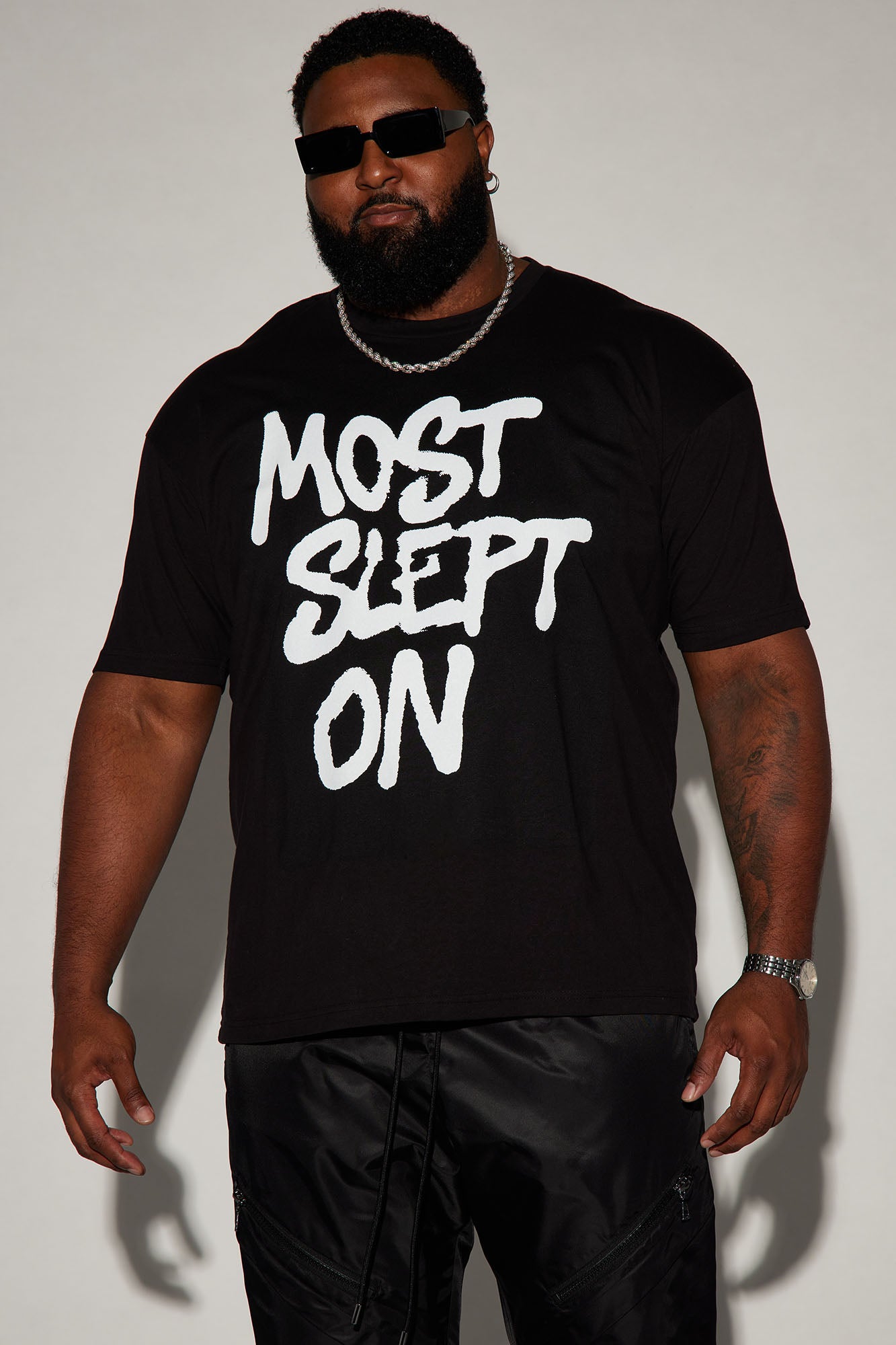 Most Slept On Short Sleeve Tee - Black Fashion Nova