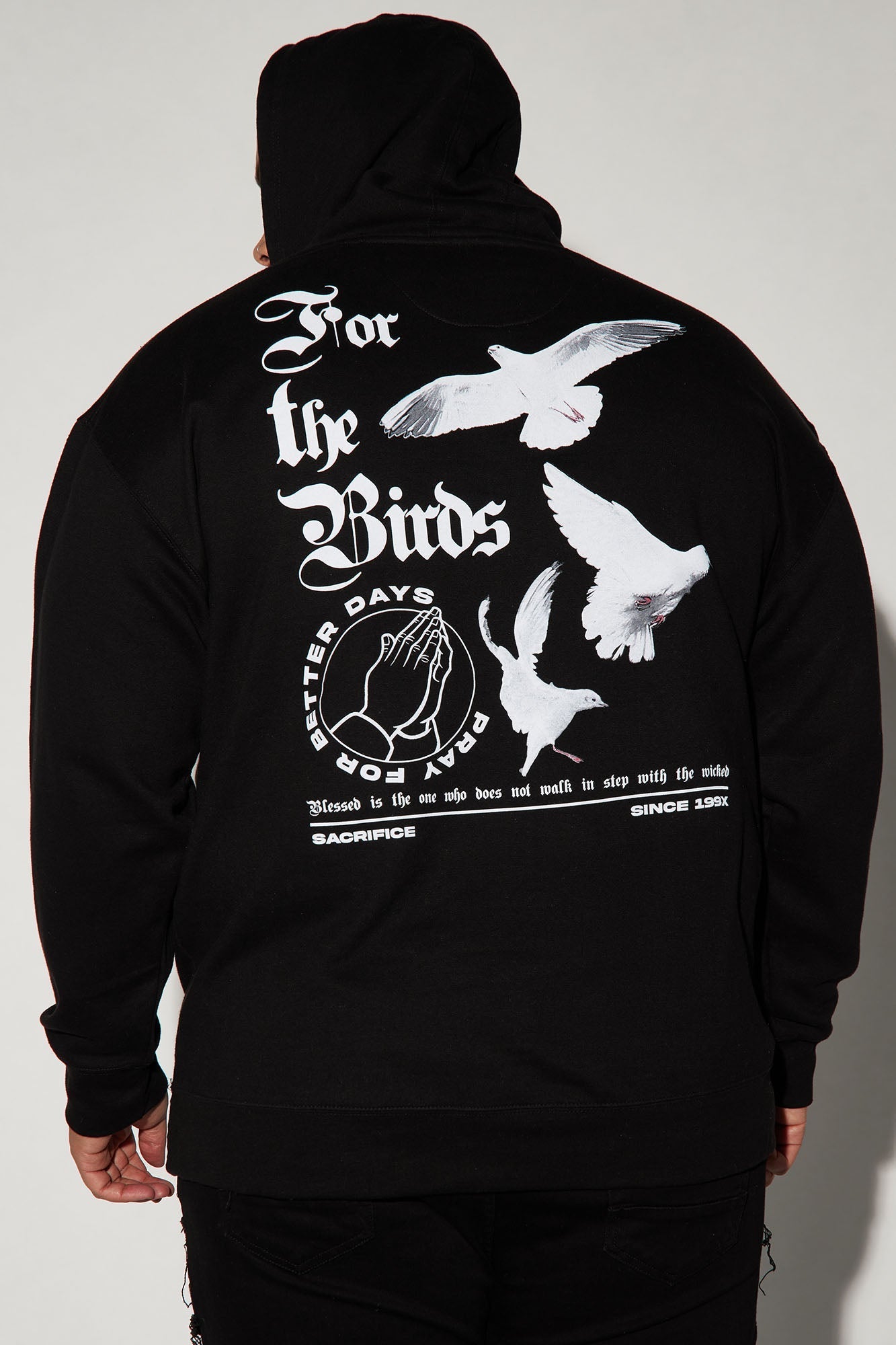 For The Birds Hoodie - Black Fashion Nova