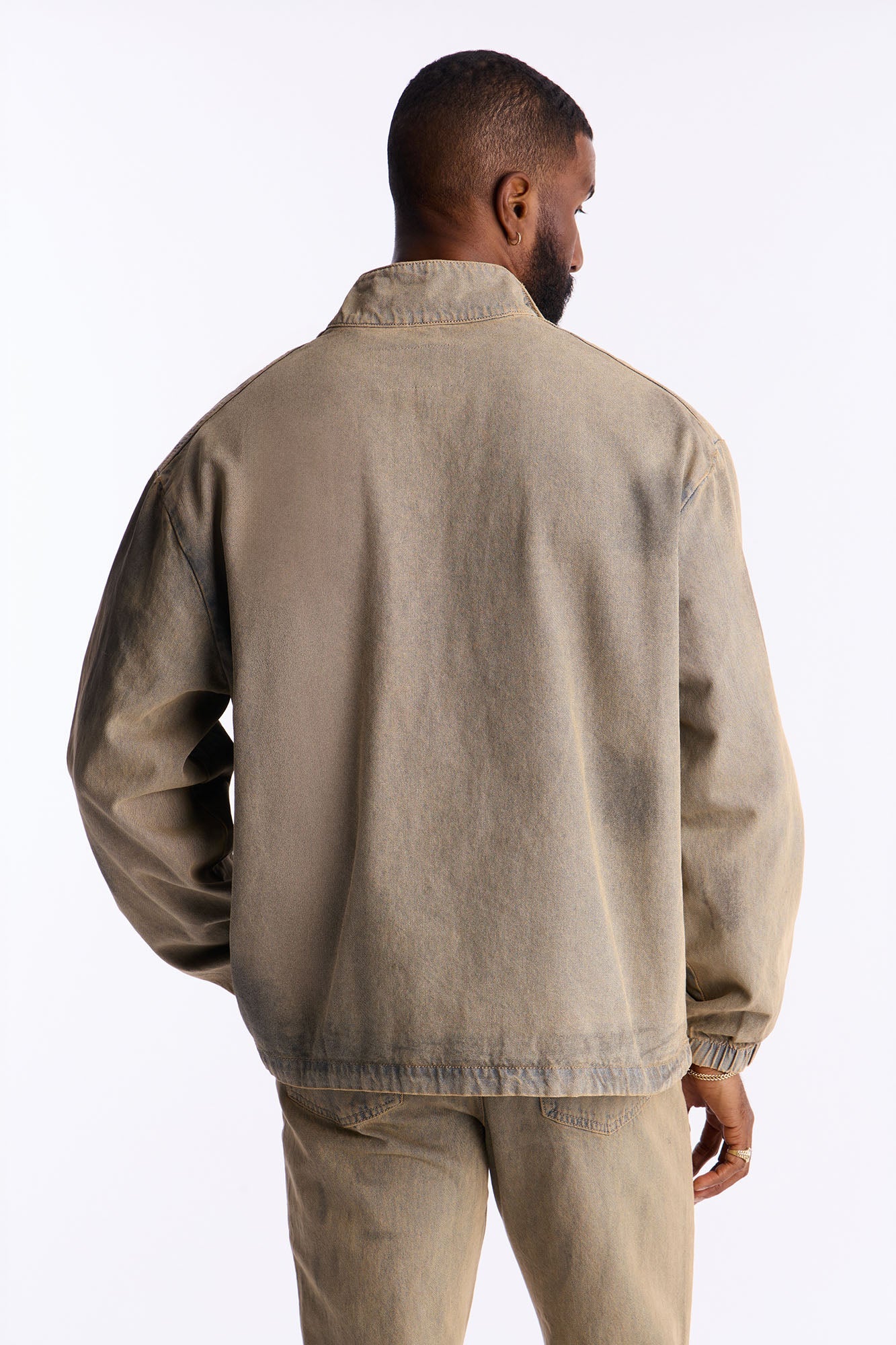 Dune Denim Anorak Jacket - Brown Fashion Nova