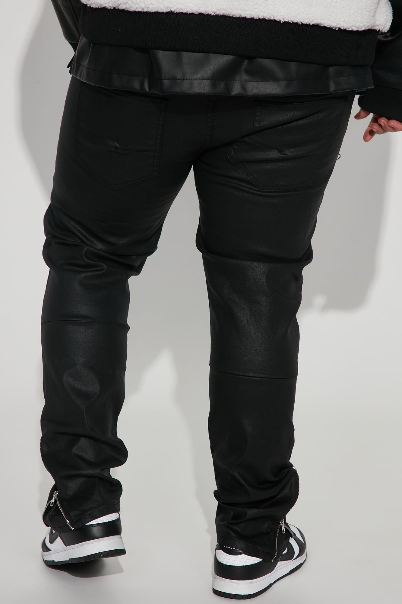 Keeping It Cool Waxed Skinny Pants - Black Fashion Nova
