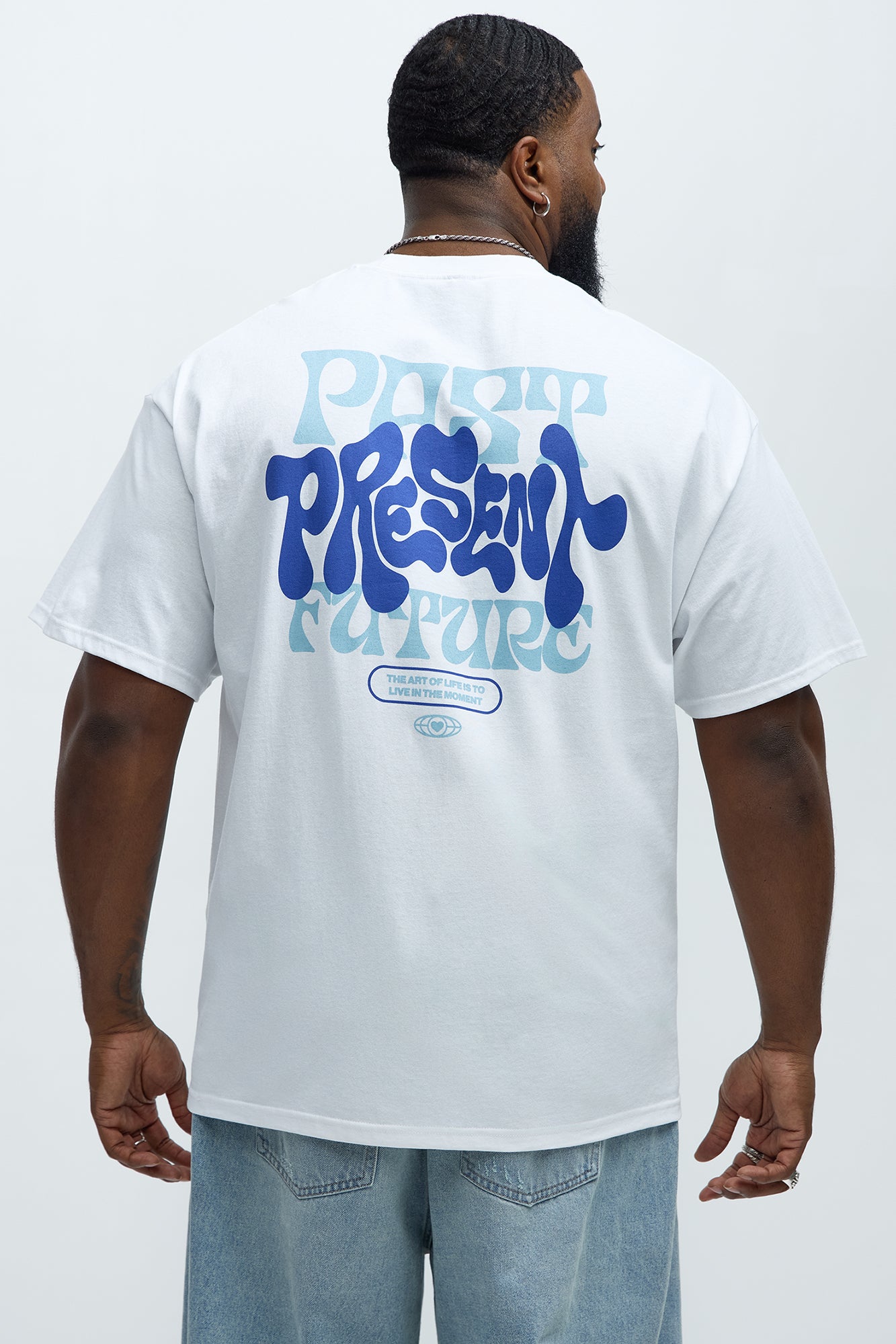 Past Present Future Short Sleeve Tee - White Fashion Nova