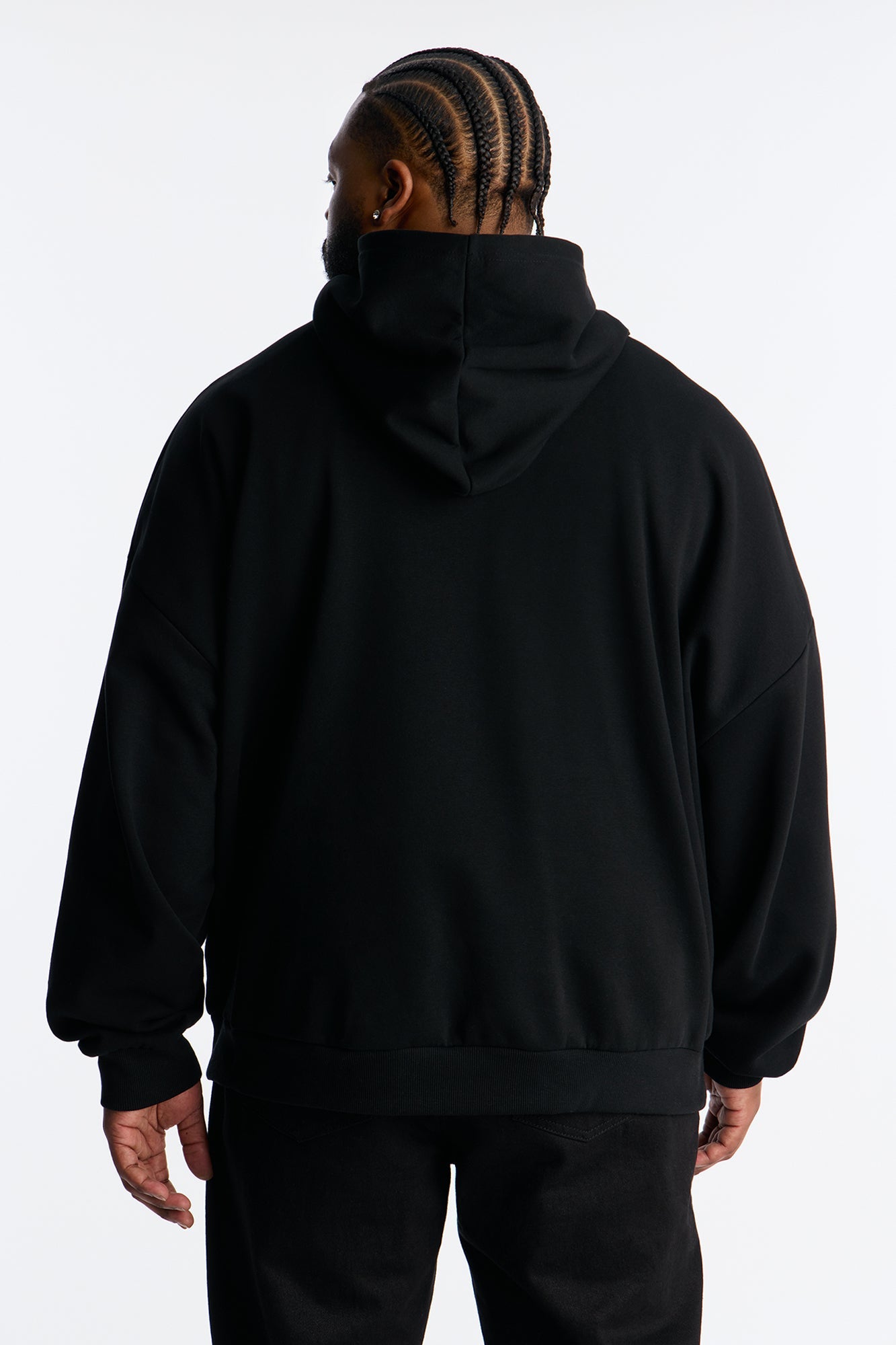 Always And Forever Rhinestone Oversized Hoodie - Black Fashion Nova