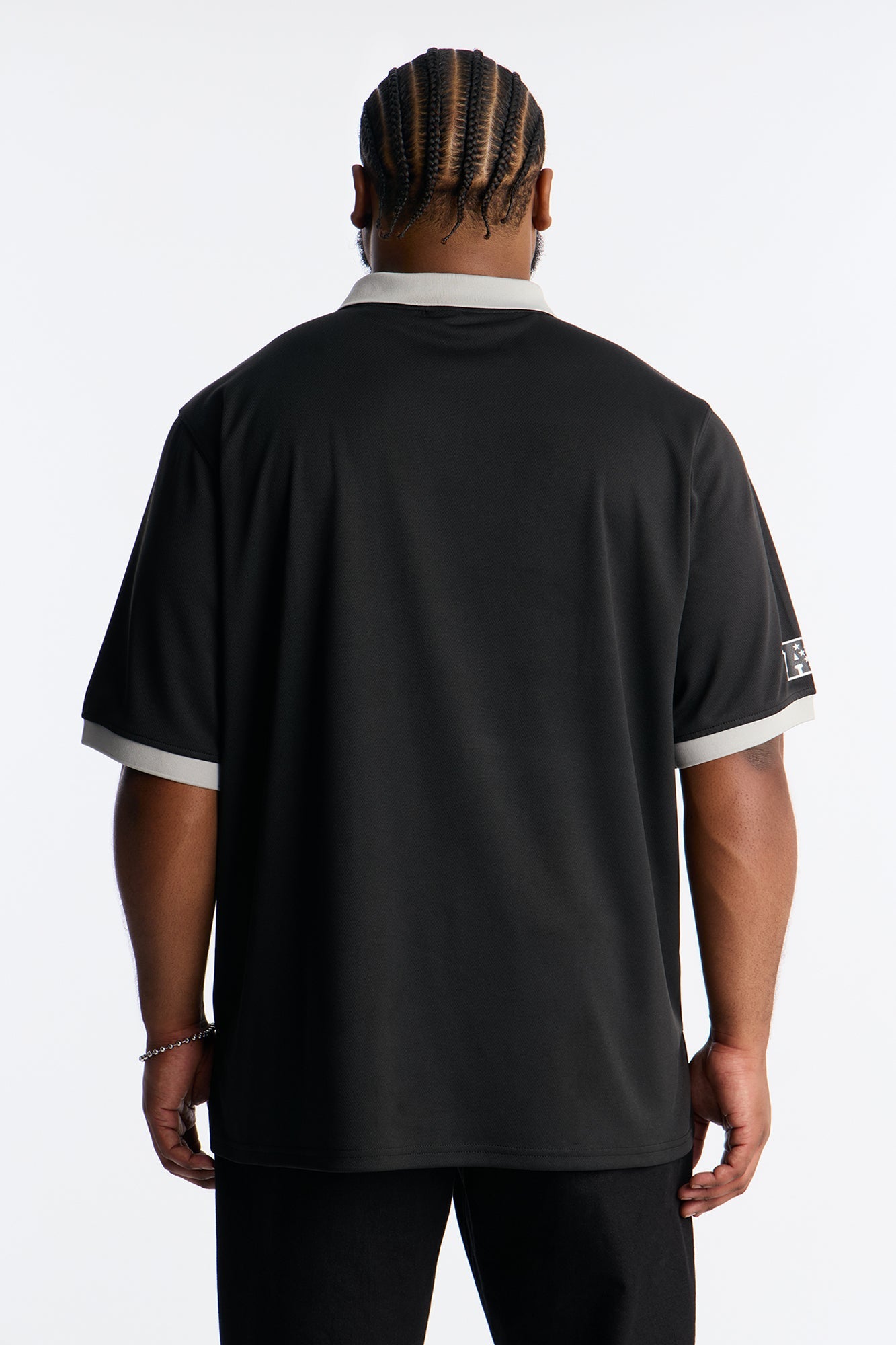Raiders Soccer Polo - Black Fashion Nova