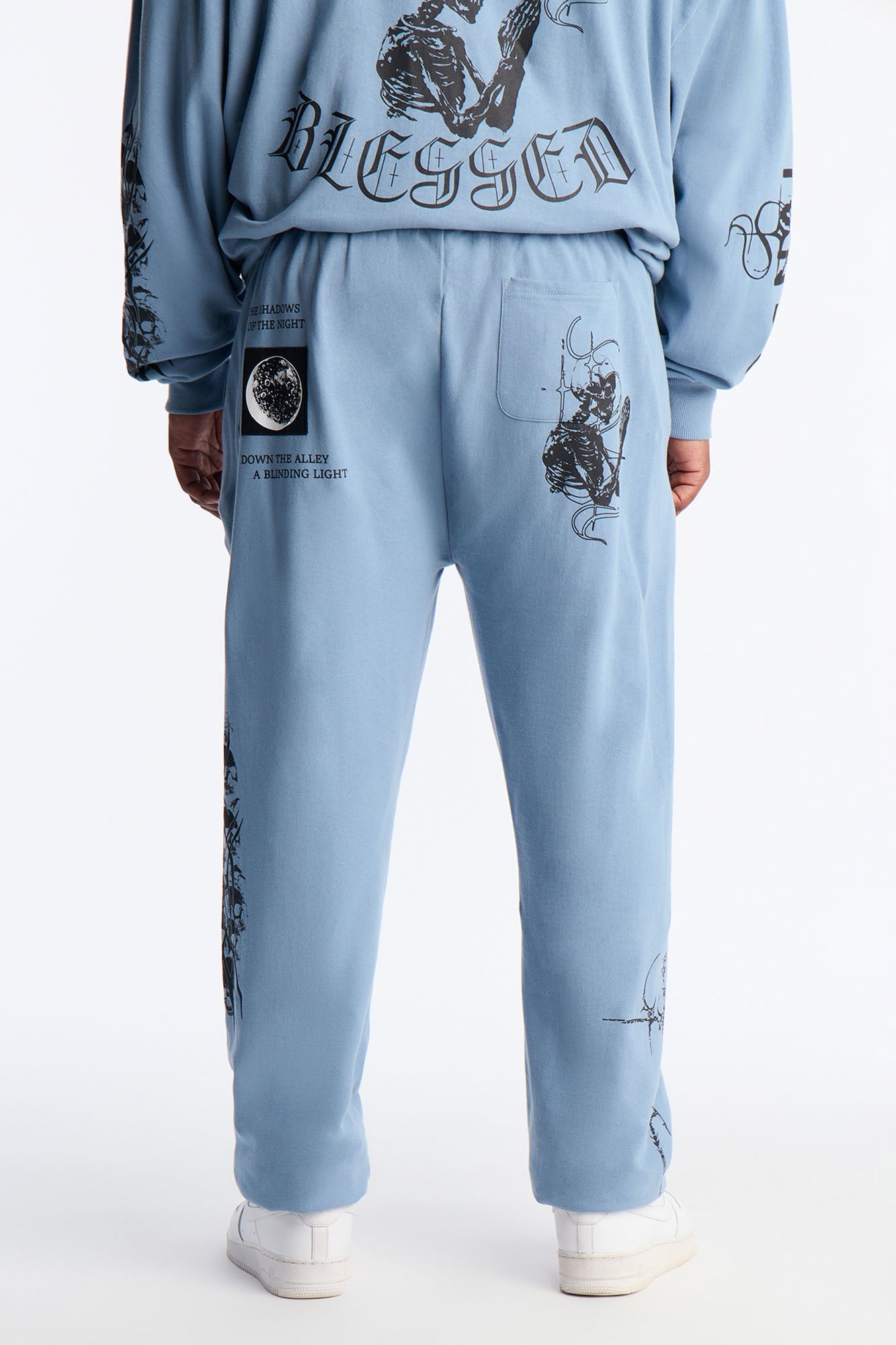 Sacred Energy Sweatpants - Blue Fashion Nova