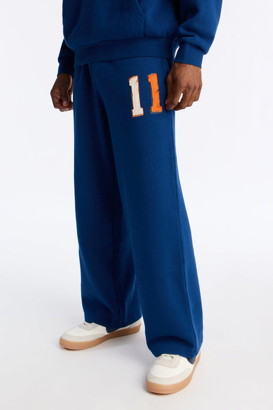 Broadway Patch Sweatpants - Navy Fashion Nova