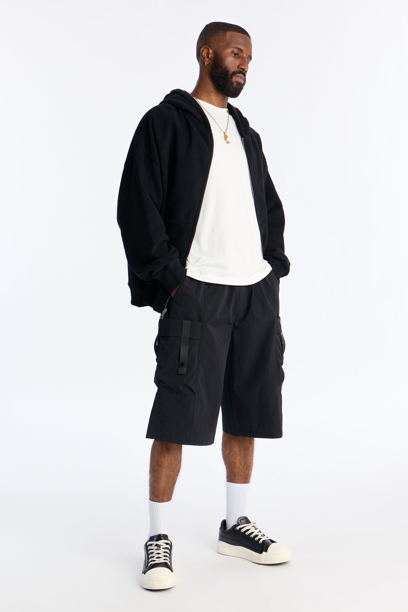 Relaxed Ninth Element Tech Short - Black Fashion Nova