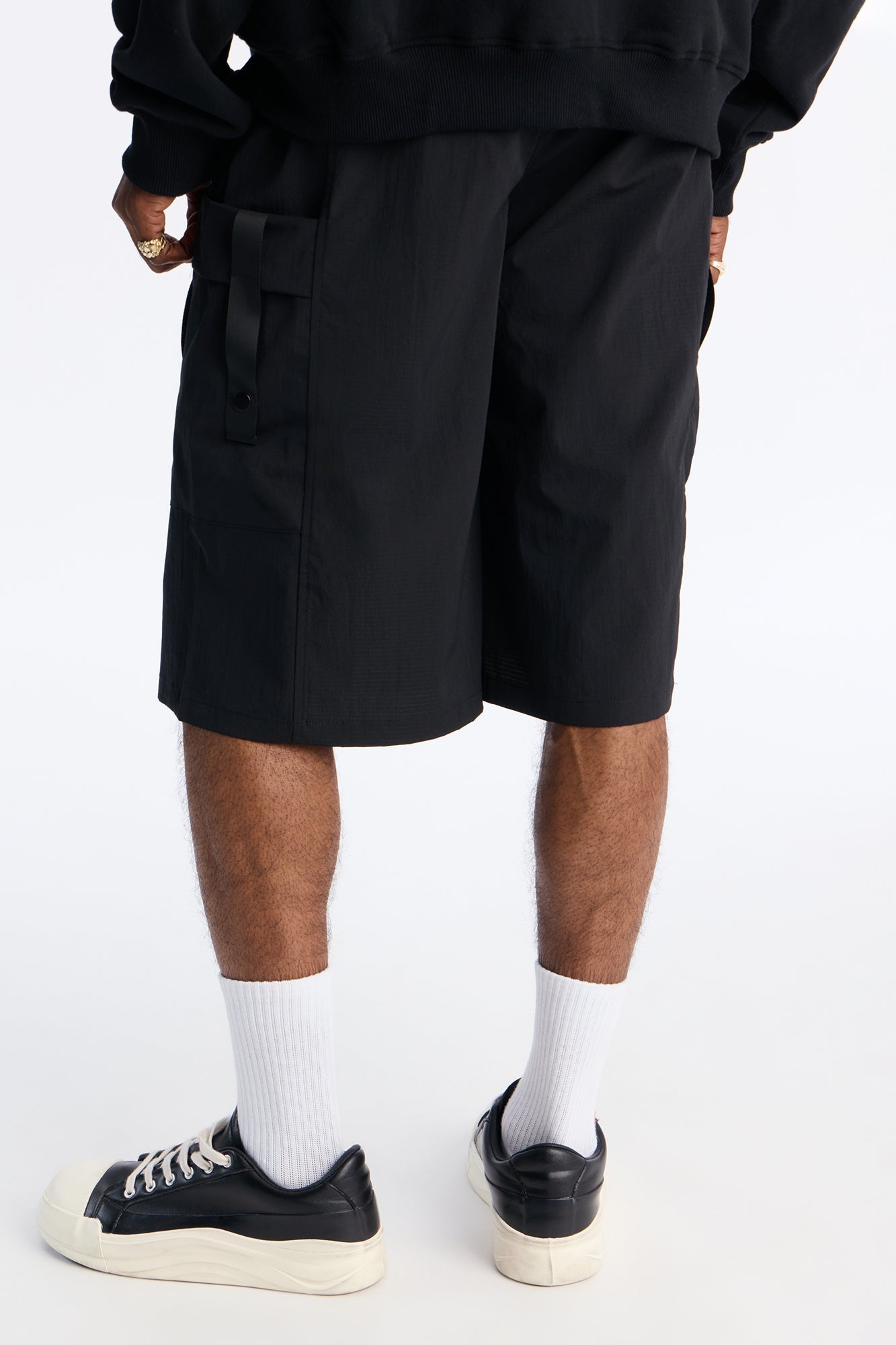 Relaxed Ninth Element Tech Short - Black Fashion Nova