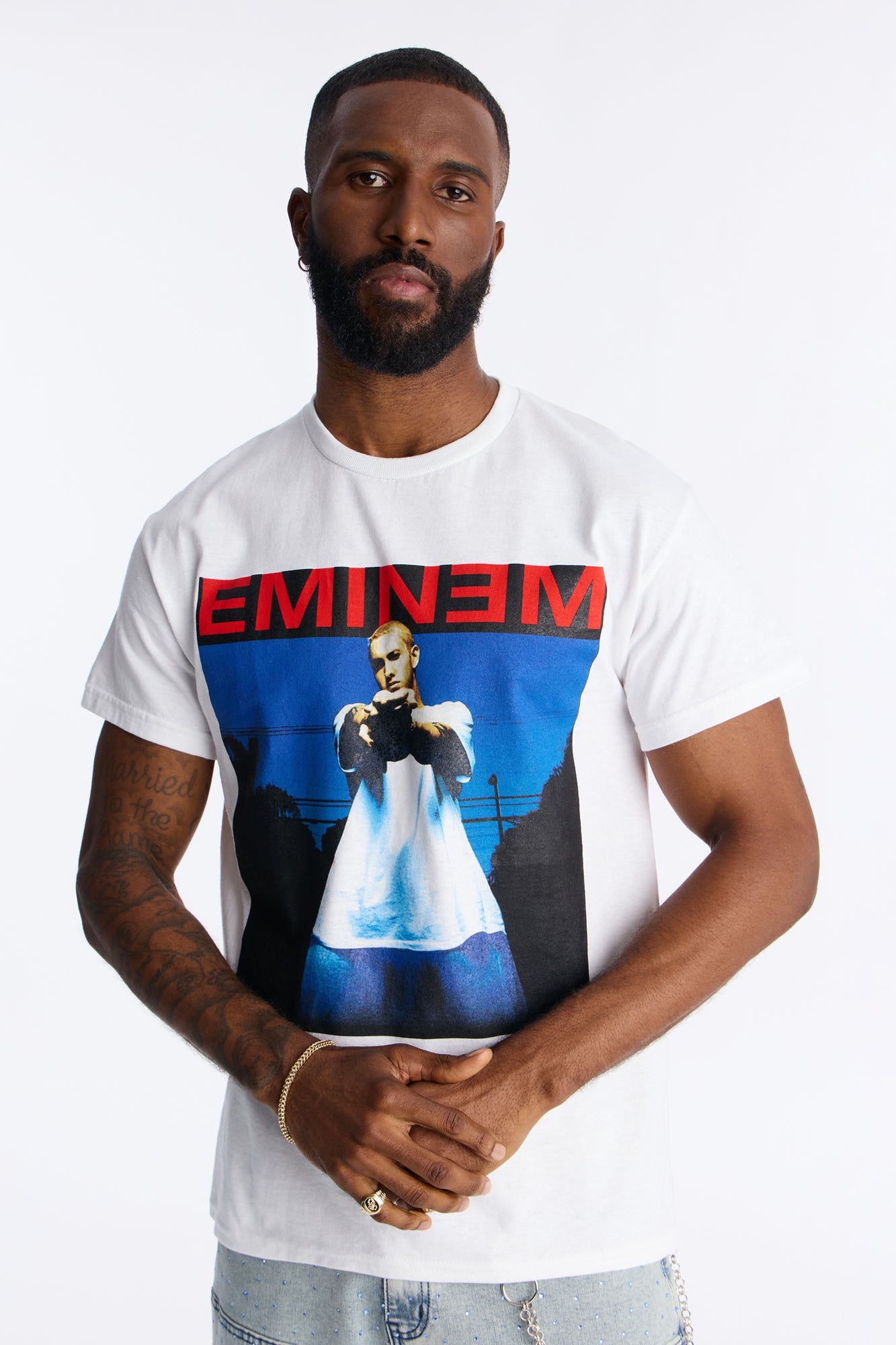 Eminem The Real Slim Shady Short Sleeve Tee - White Fashion Nova