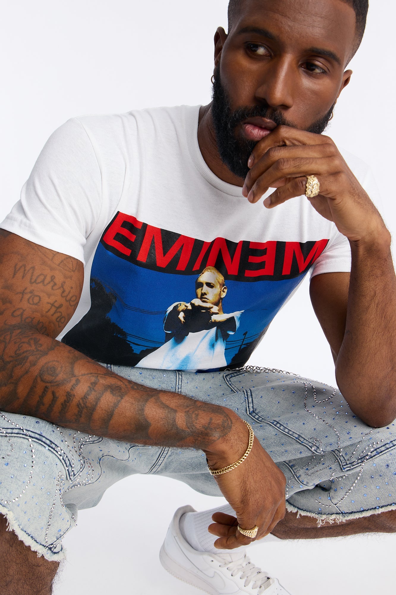 Eminem The Real Slim Shady Short Sleeve Tee - White Fashion Nova