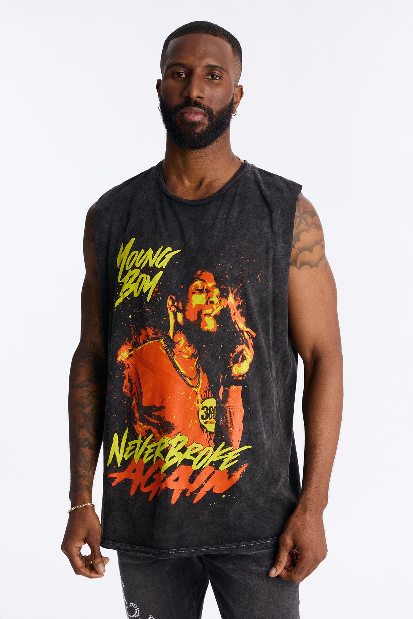 YoungBoy NBA Muscle Tee - Black Fashion Nova