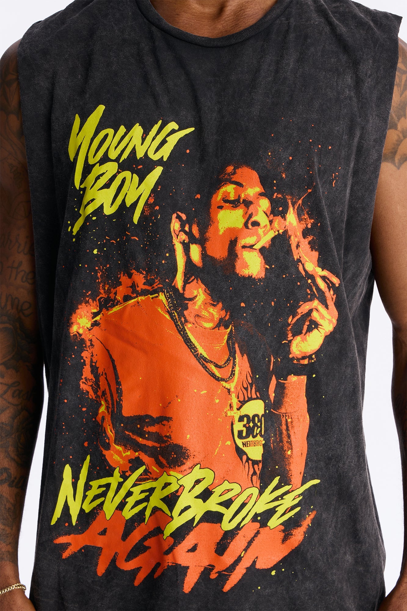 YoungBoy NBA Muscle Tee - Black Fashion Nova