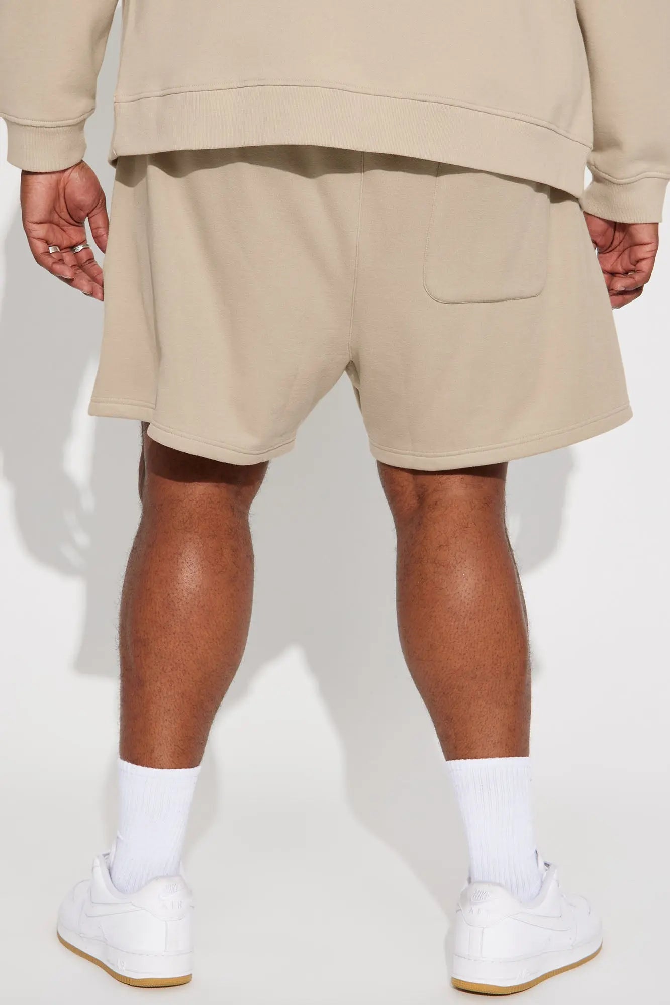 Tyson Oversize Heavyweight Sweat Shorts - Taupe Fashion Nova
