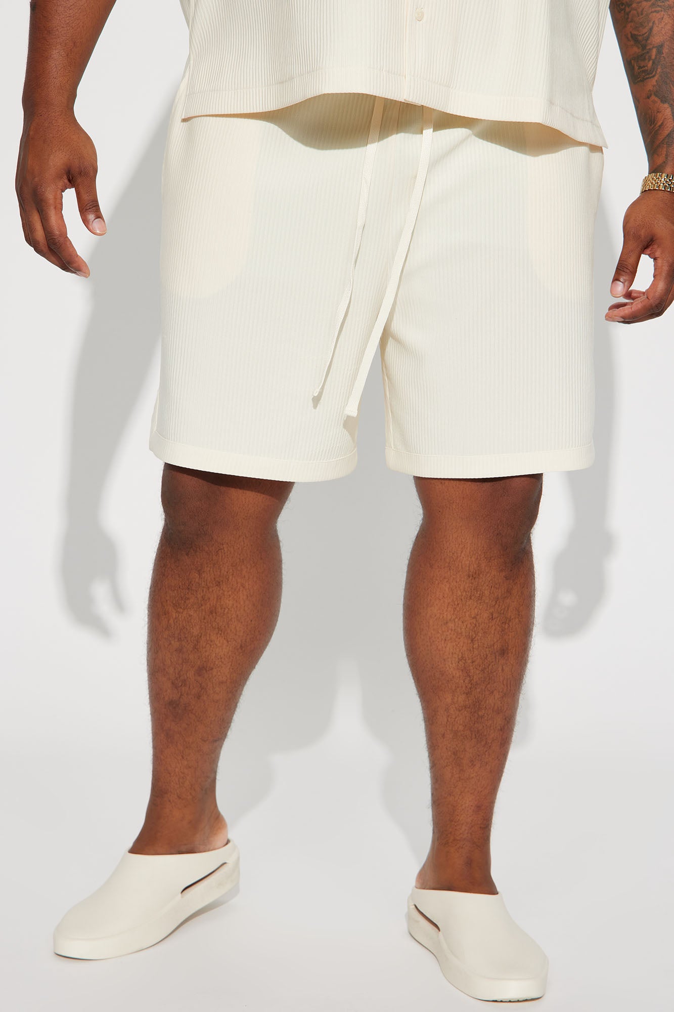 Show Up Basketball Short - Off White Fashion Nova