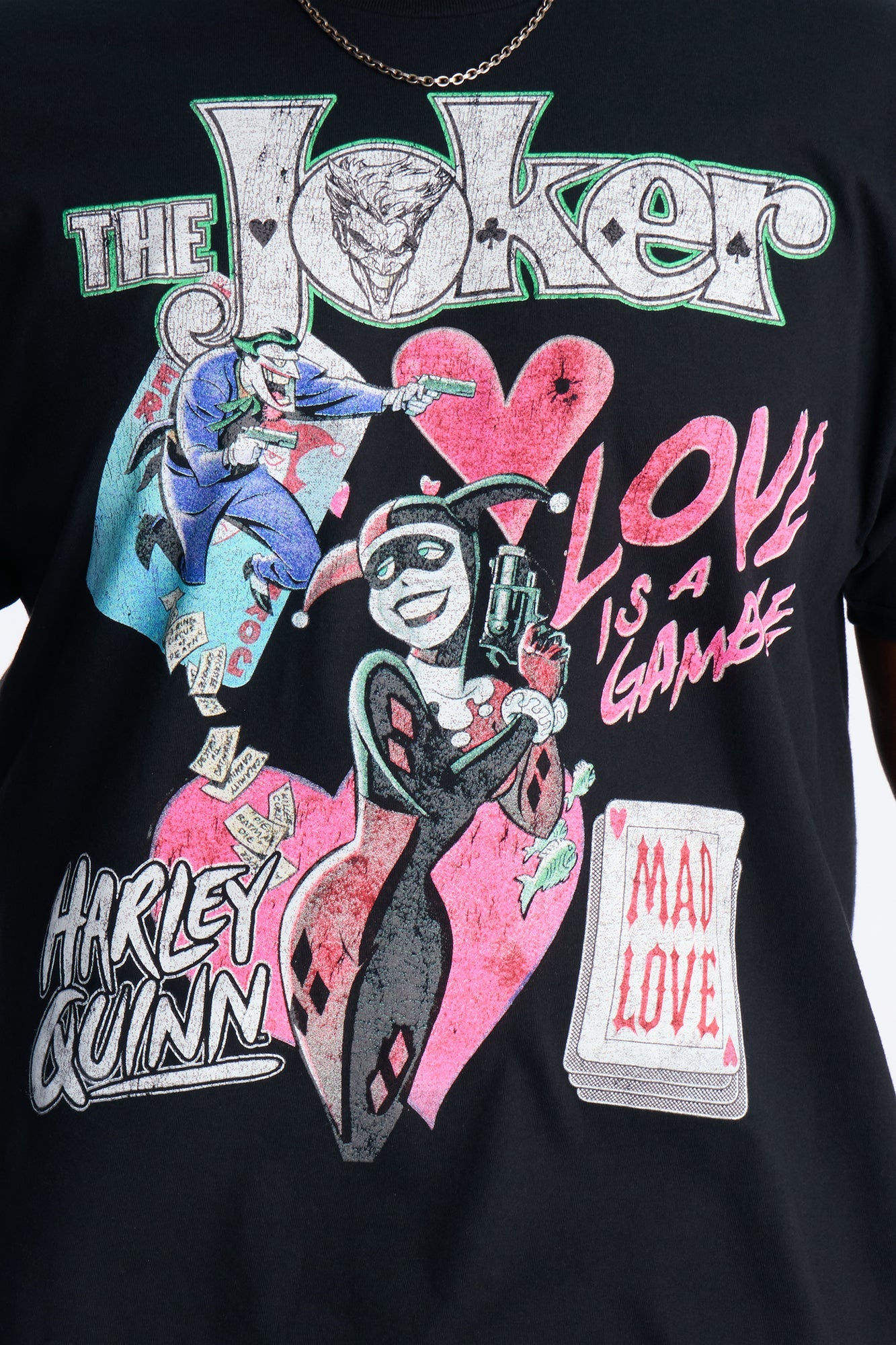 The Joker And Harley Mad Love Short Sleeve Tee - Black Fashion Nova
