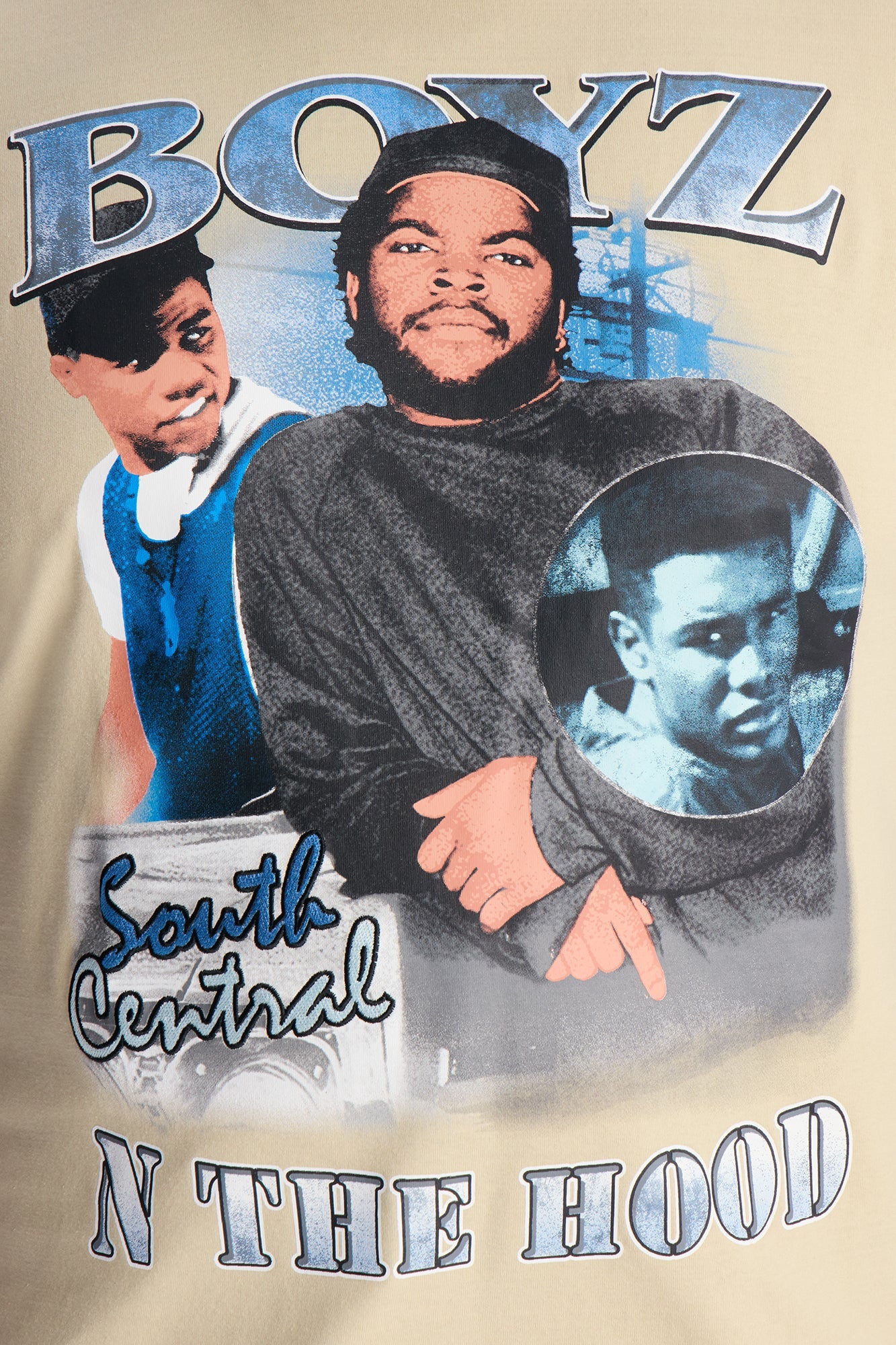 Boyz N The Hood Embroidered Short Sleeve Tee - Sand Fashion Nova