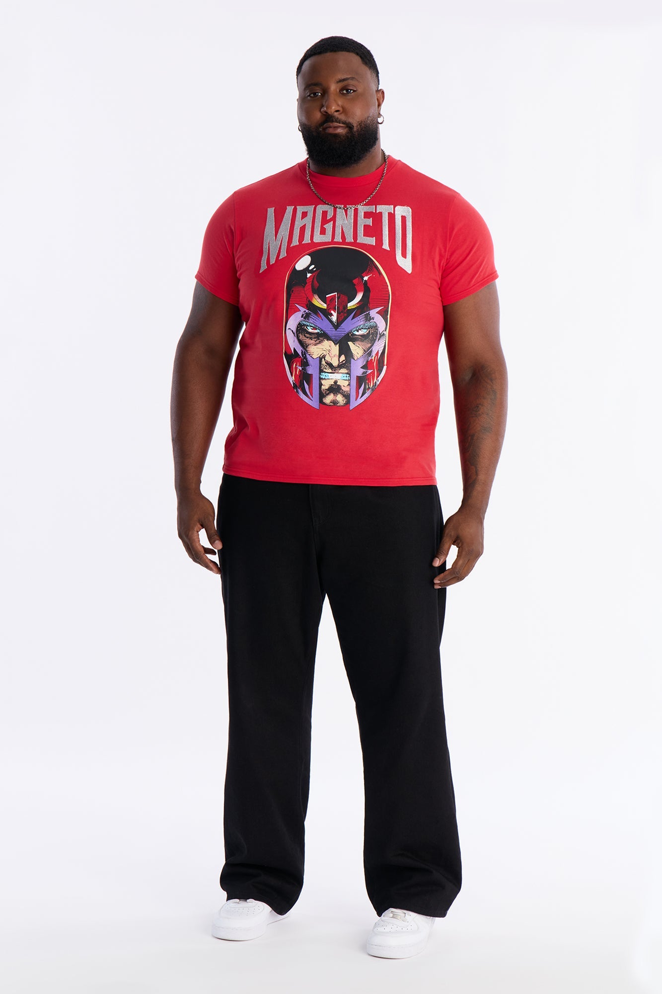 Magento Embroidered Short Sleeve Tee - Red Fashion Nova