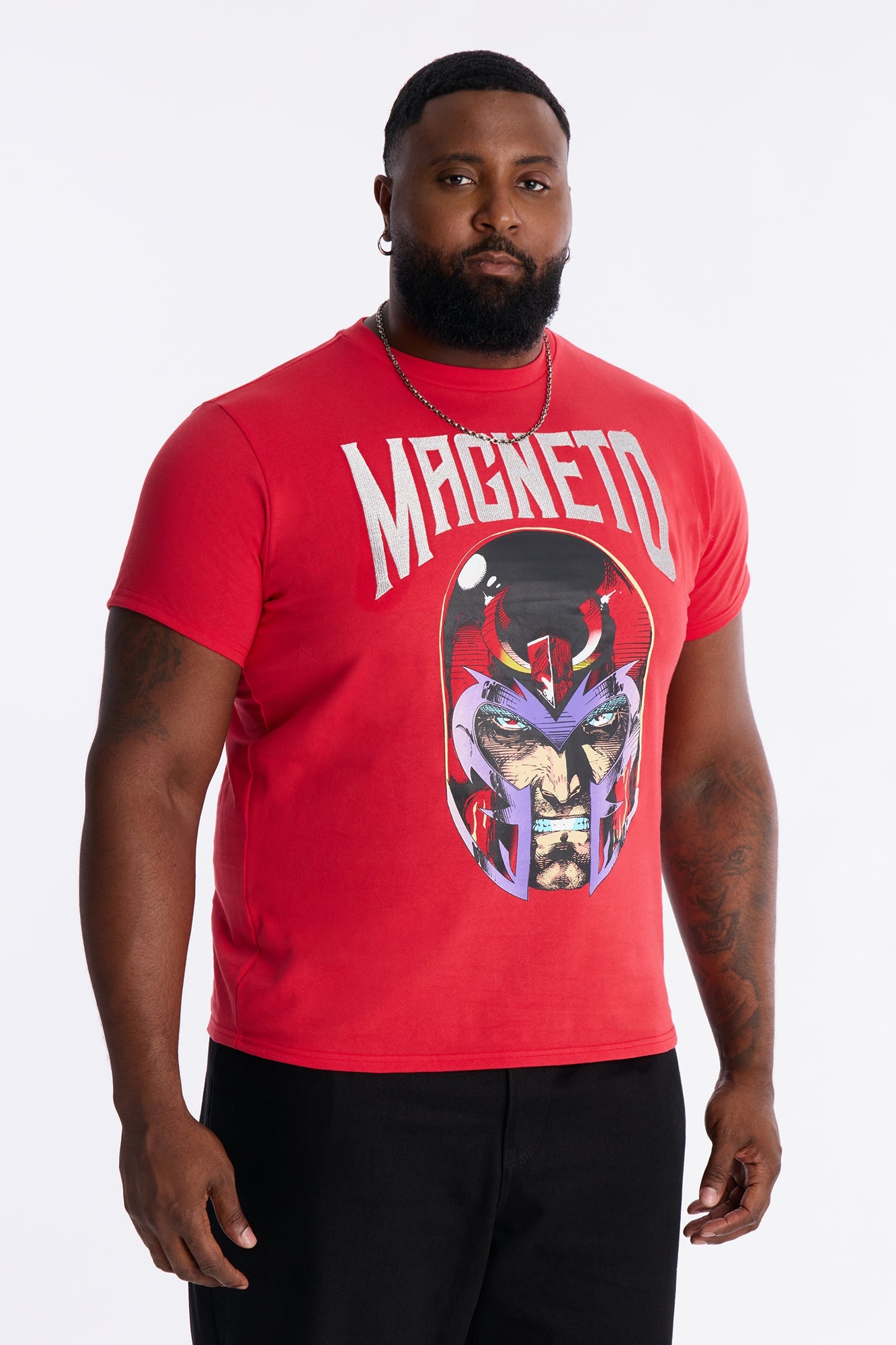 Magento Embroidered Short Sleeve Tee - Red Fashion Nova