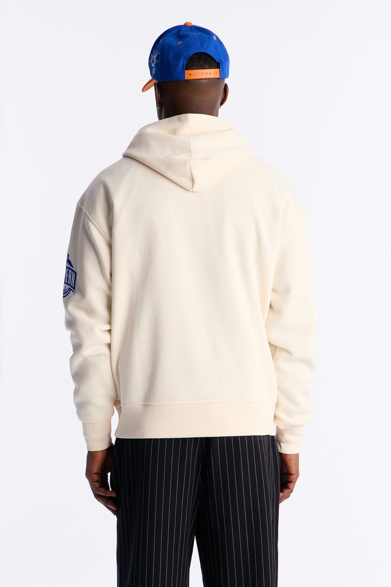 Knicks Embroidered Oversized Hoodie - Cream Fashion Nova