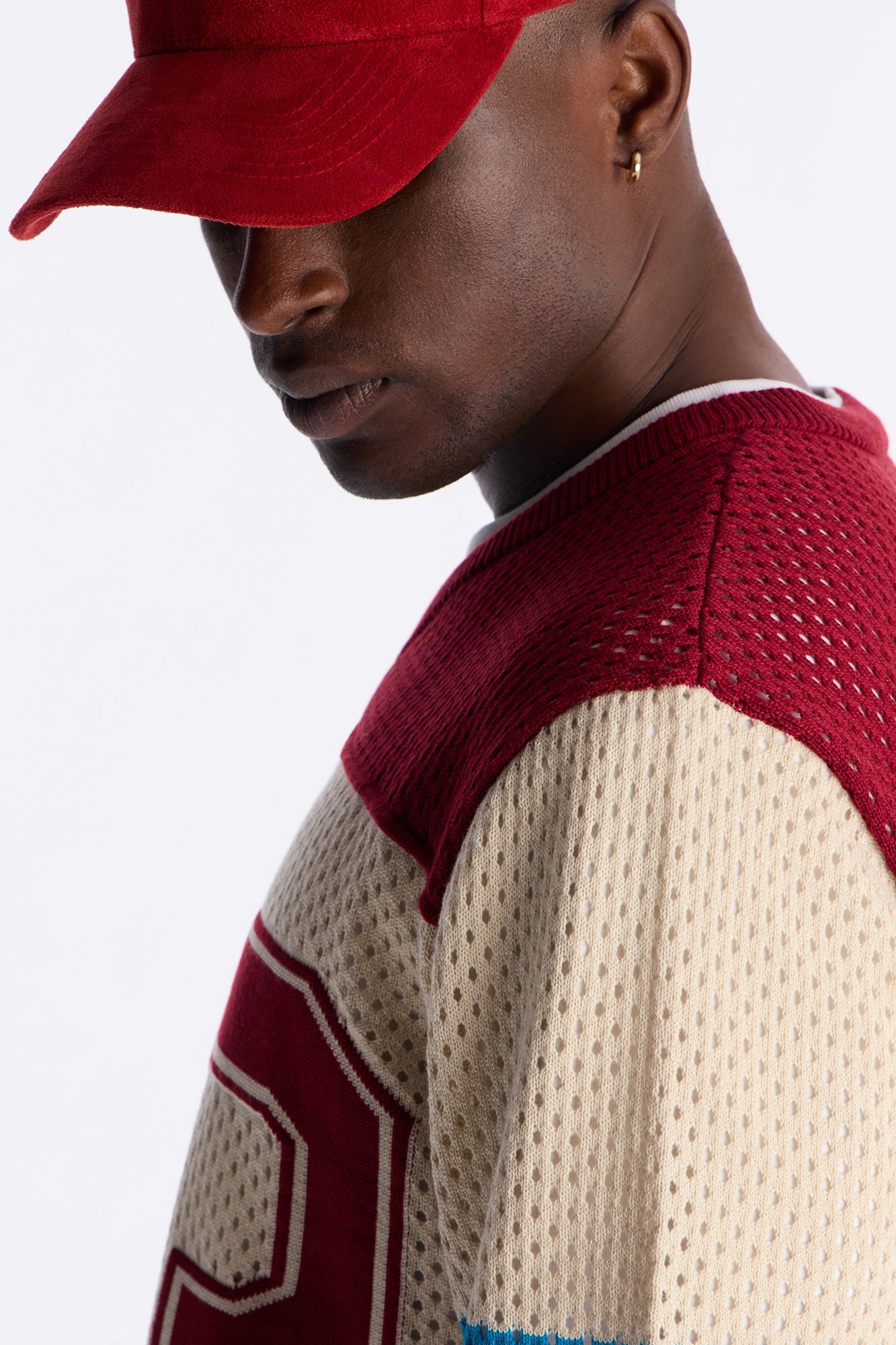 33 Striped Short Sleeve Jersey - Burgundy/combo Fashion Nova