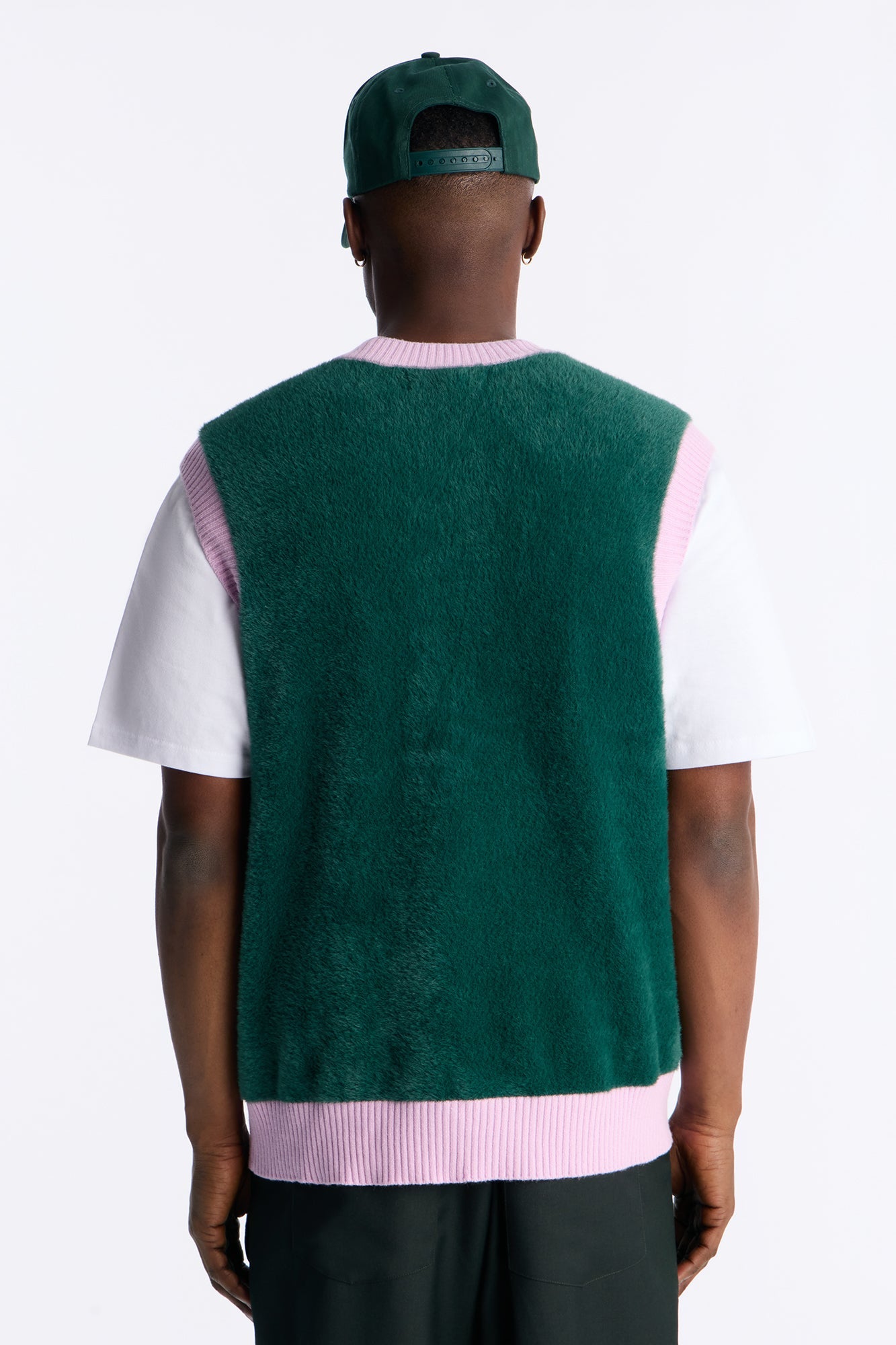 Gridlock Fuzzy Sweater Vest - Purple Fashion Nova