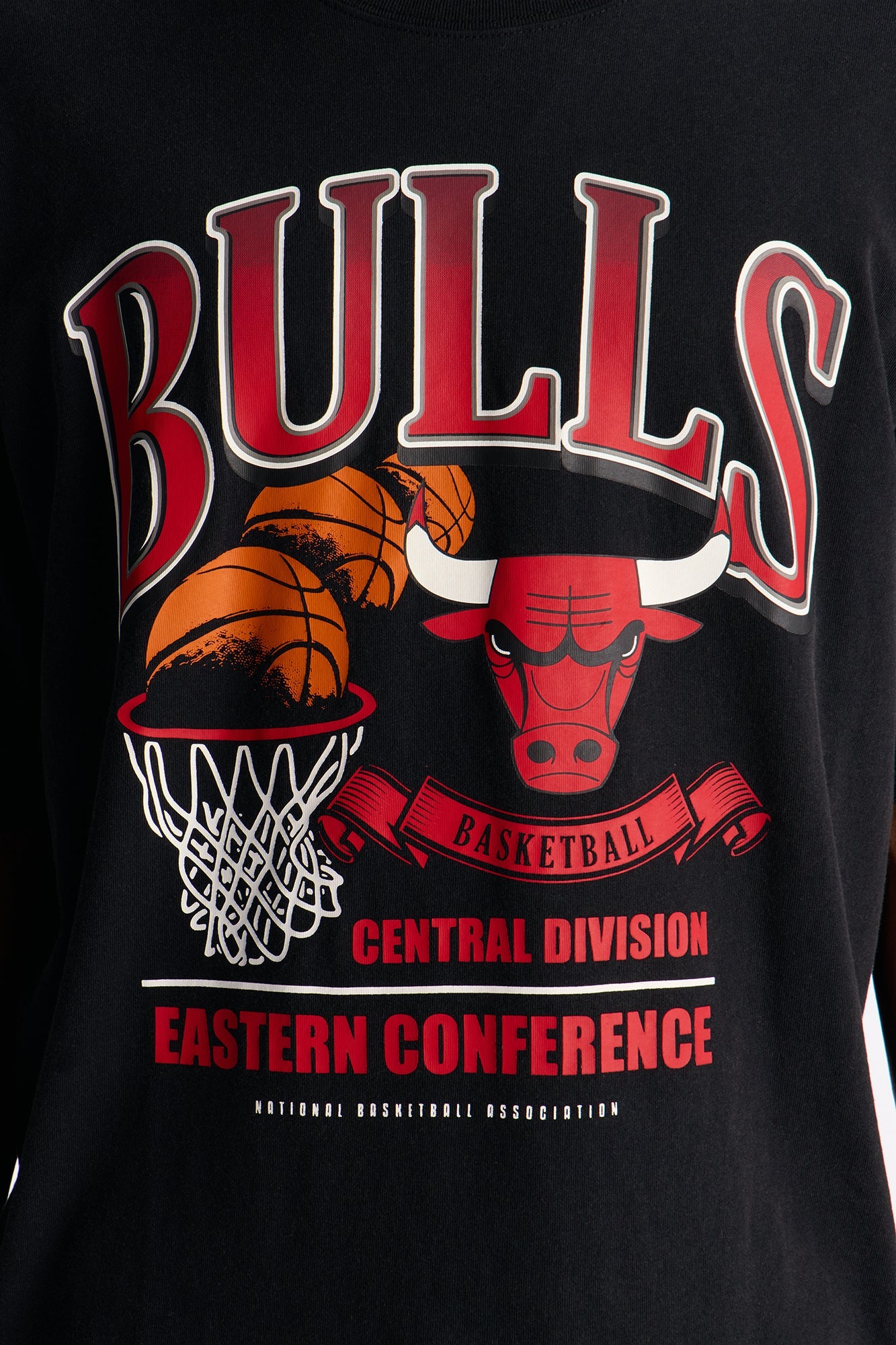 Bulls For The City Short Sleeve Tee - Black Wash Fashion Nova