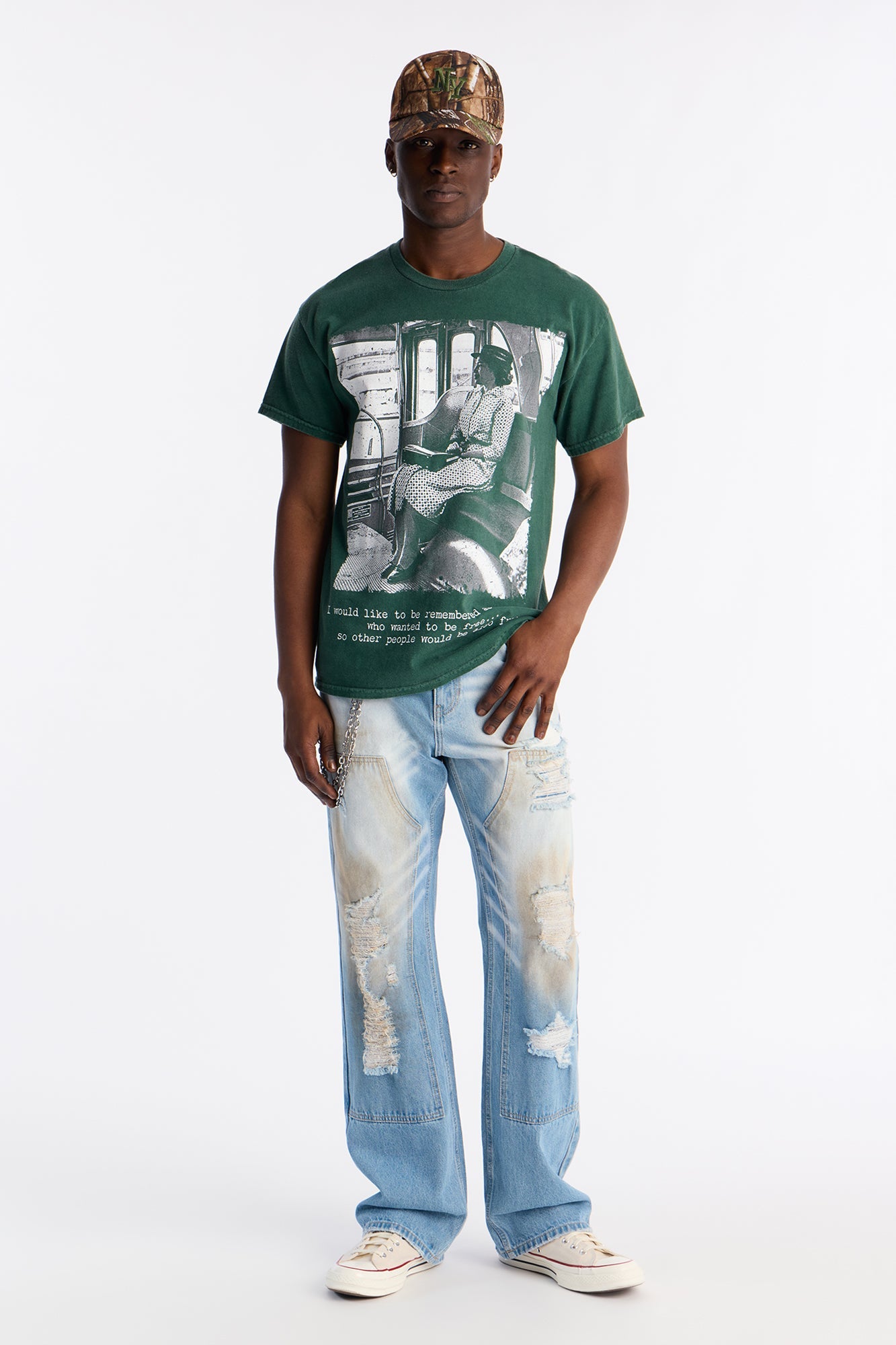 Rosa Legacy Short Sleeve Tee - Hunter Green Fashion Nova