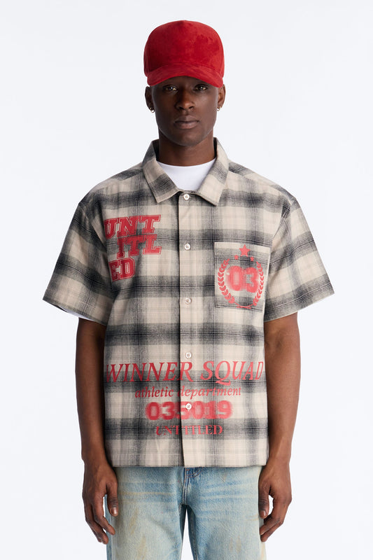 Winners Quad Button Up Shirt - Black Fashion Nova