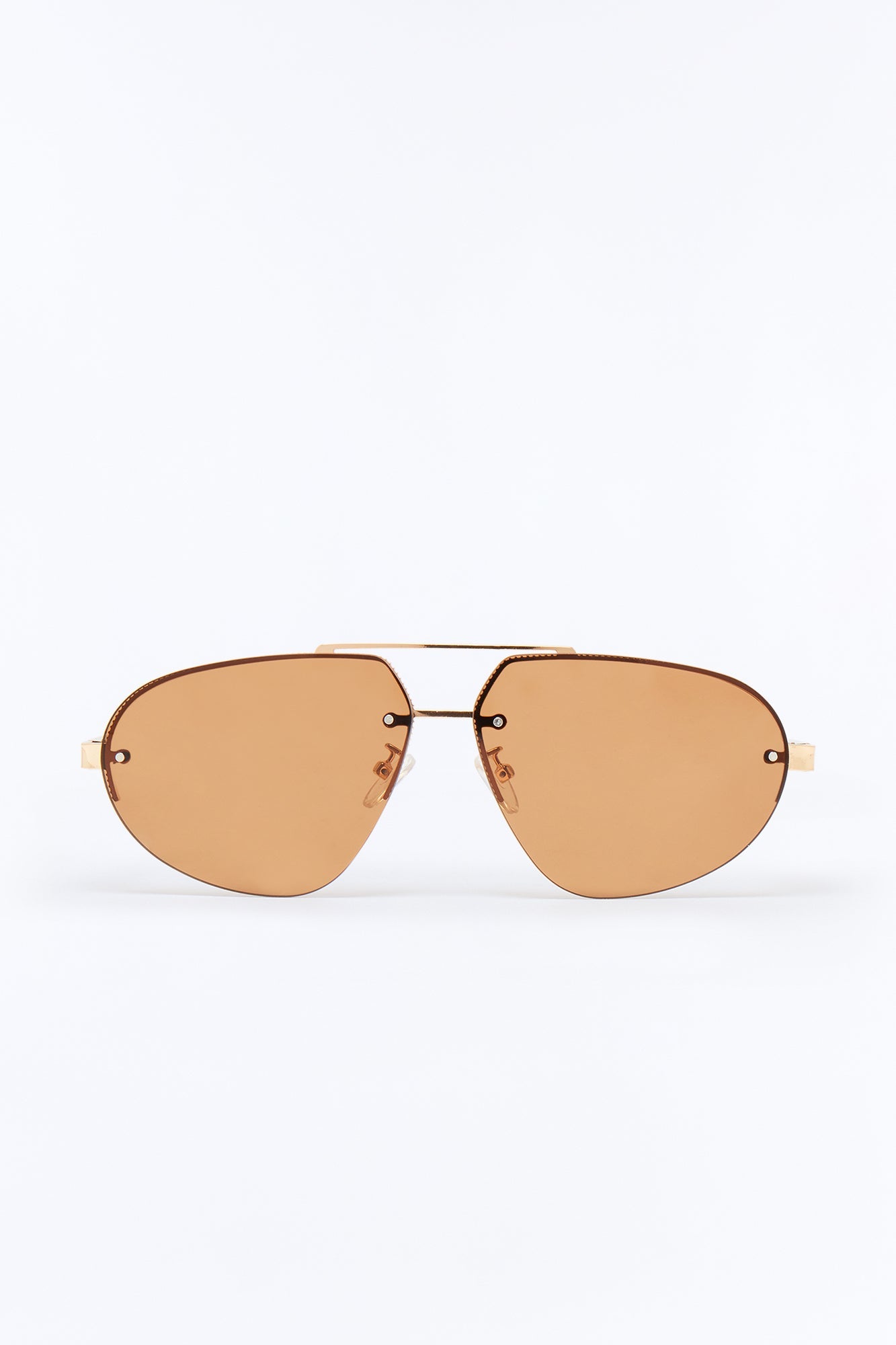 High End Aviator Sunglasses - Brown Fashion Nova