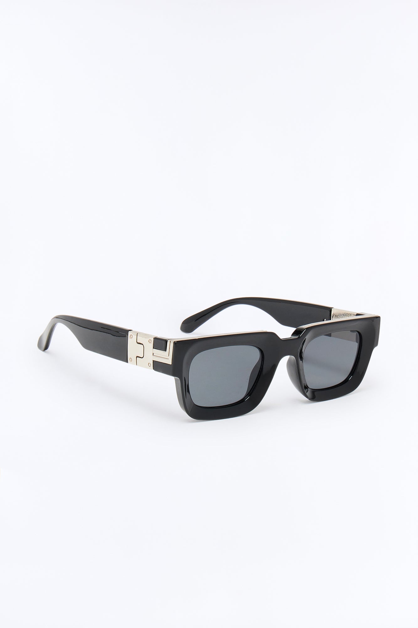 Upper Class Square Sunglasses - Black/Silver Fashion Nova