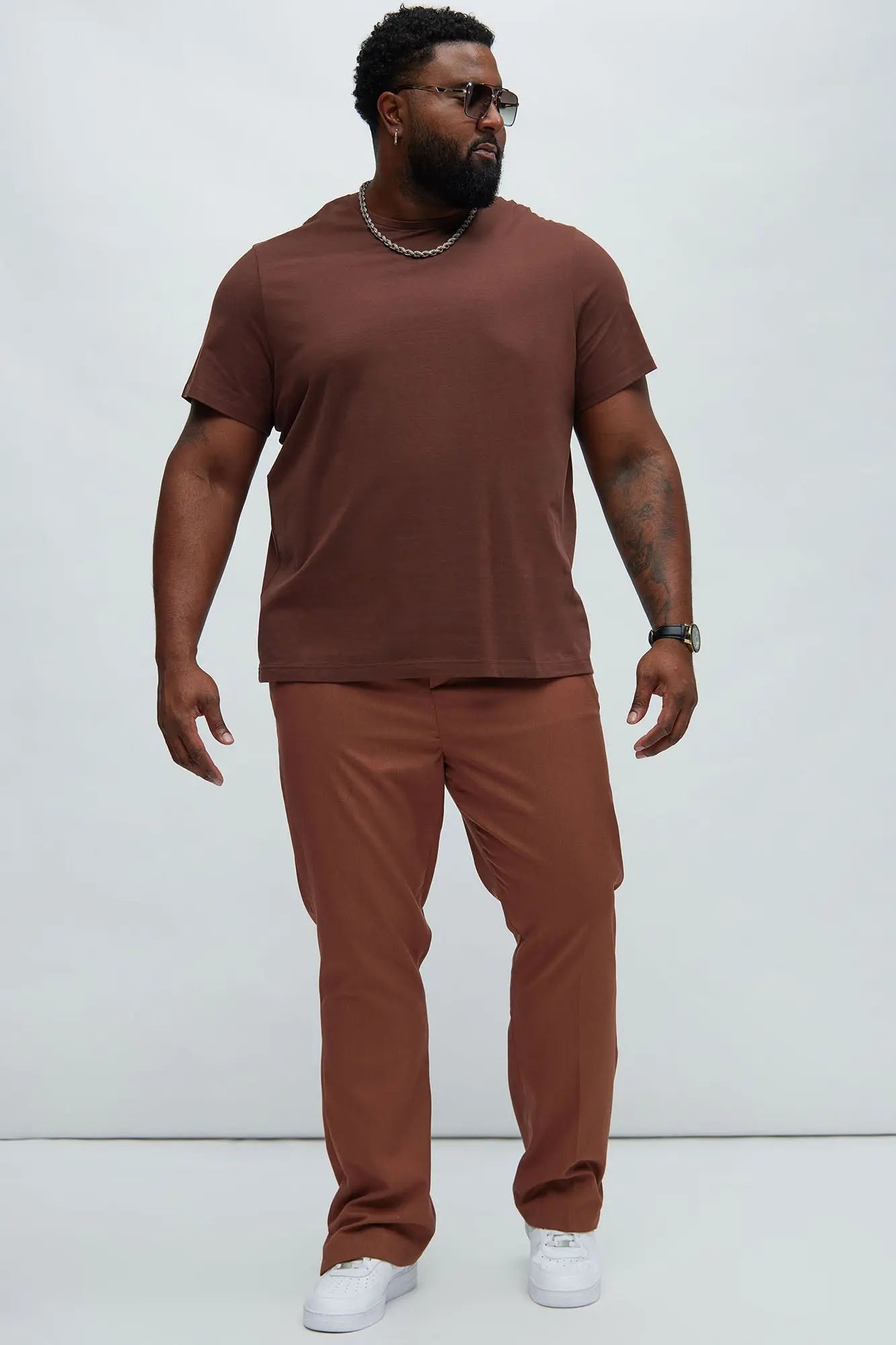 Classic Lightweight Tee - Brown Fashion Nova