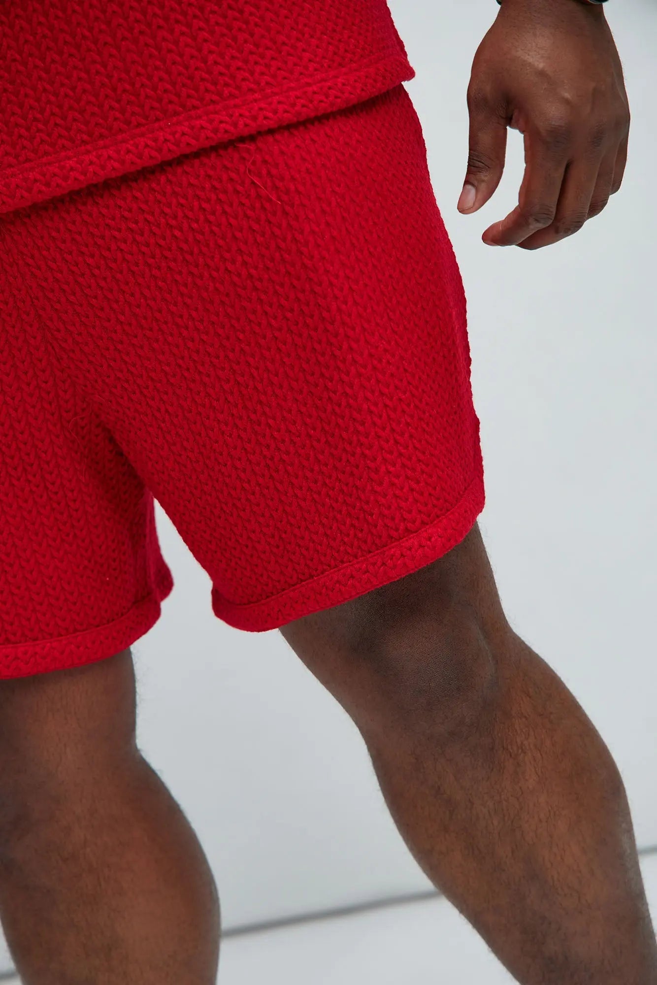 Catanina Textured Shorts - Red Fashion Nova