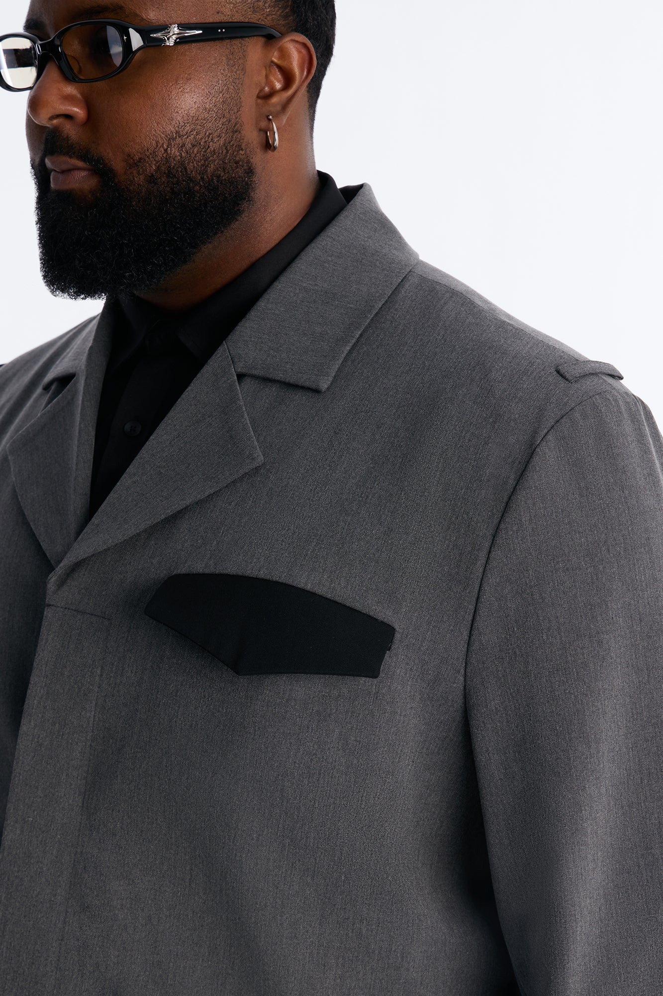 Merged Worlds Detailed Jacket - Charcoal Fashion Nova